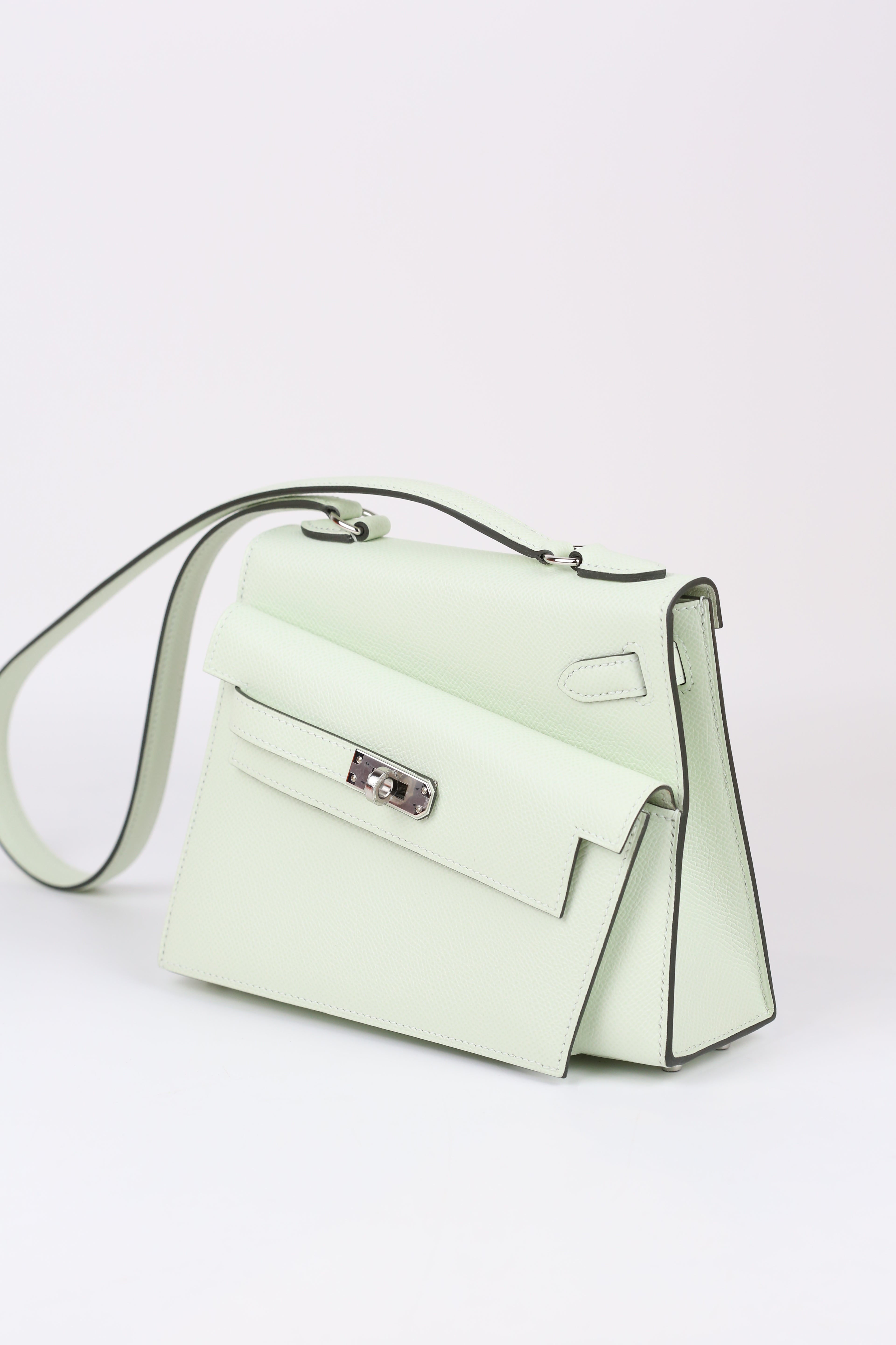 HERMÈS Kelly Desordre Vert Fizz B stamp