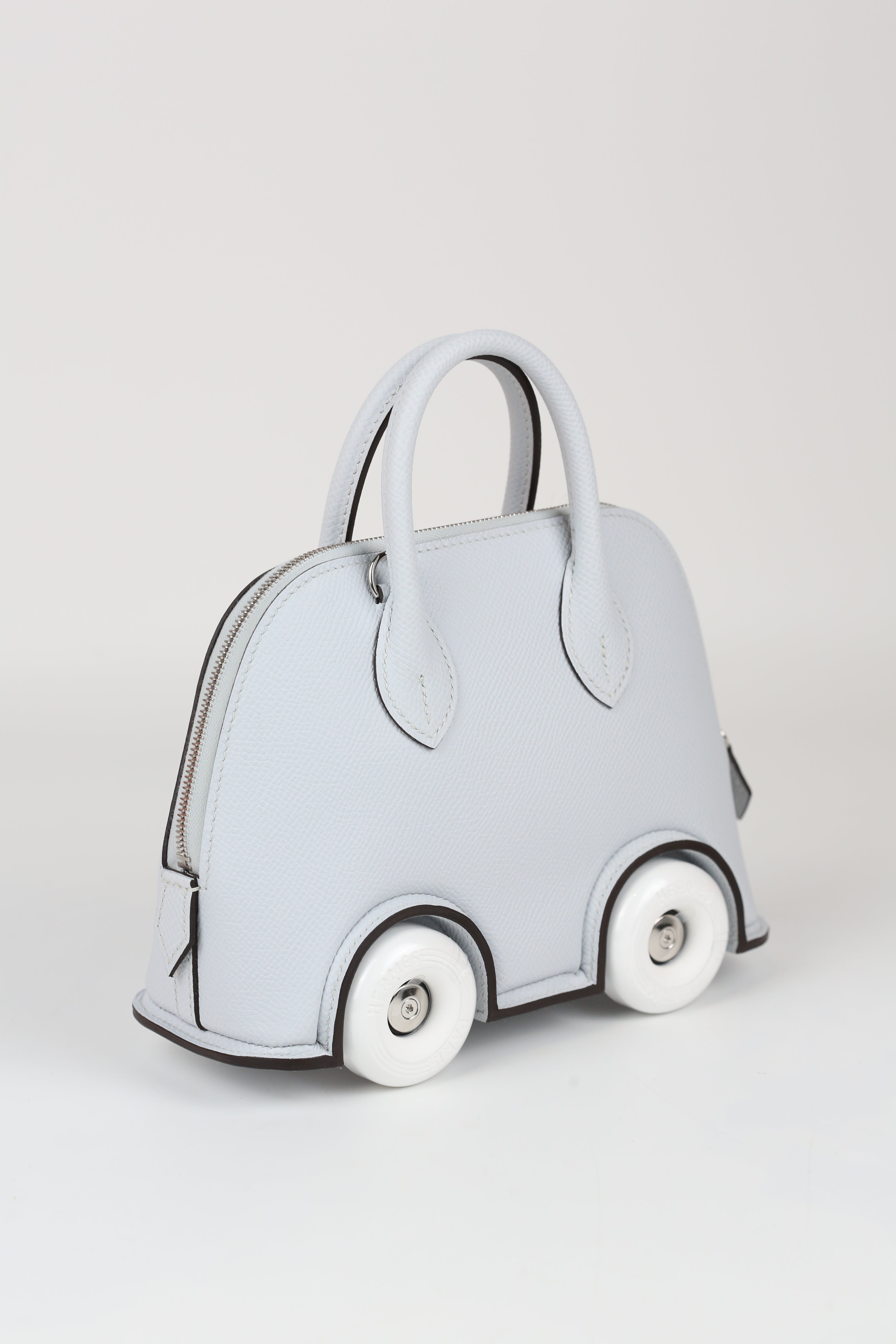 HERMÈS Mini Bolide on the wheel Gris Platine