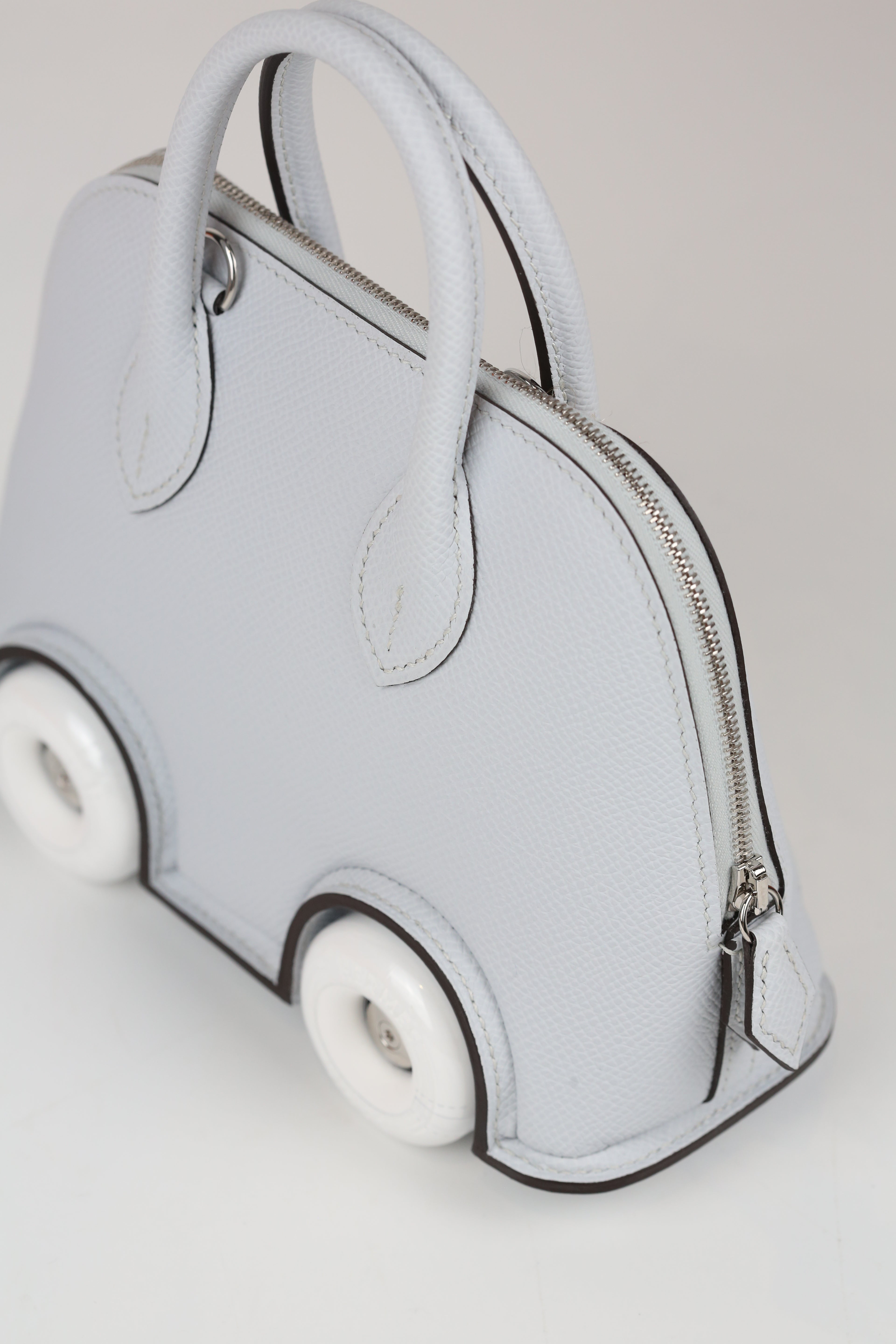 HERMÈS Mini Bolide on the wheel Gris Platine