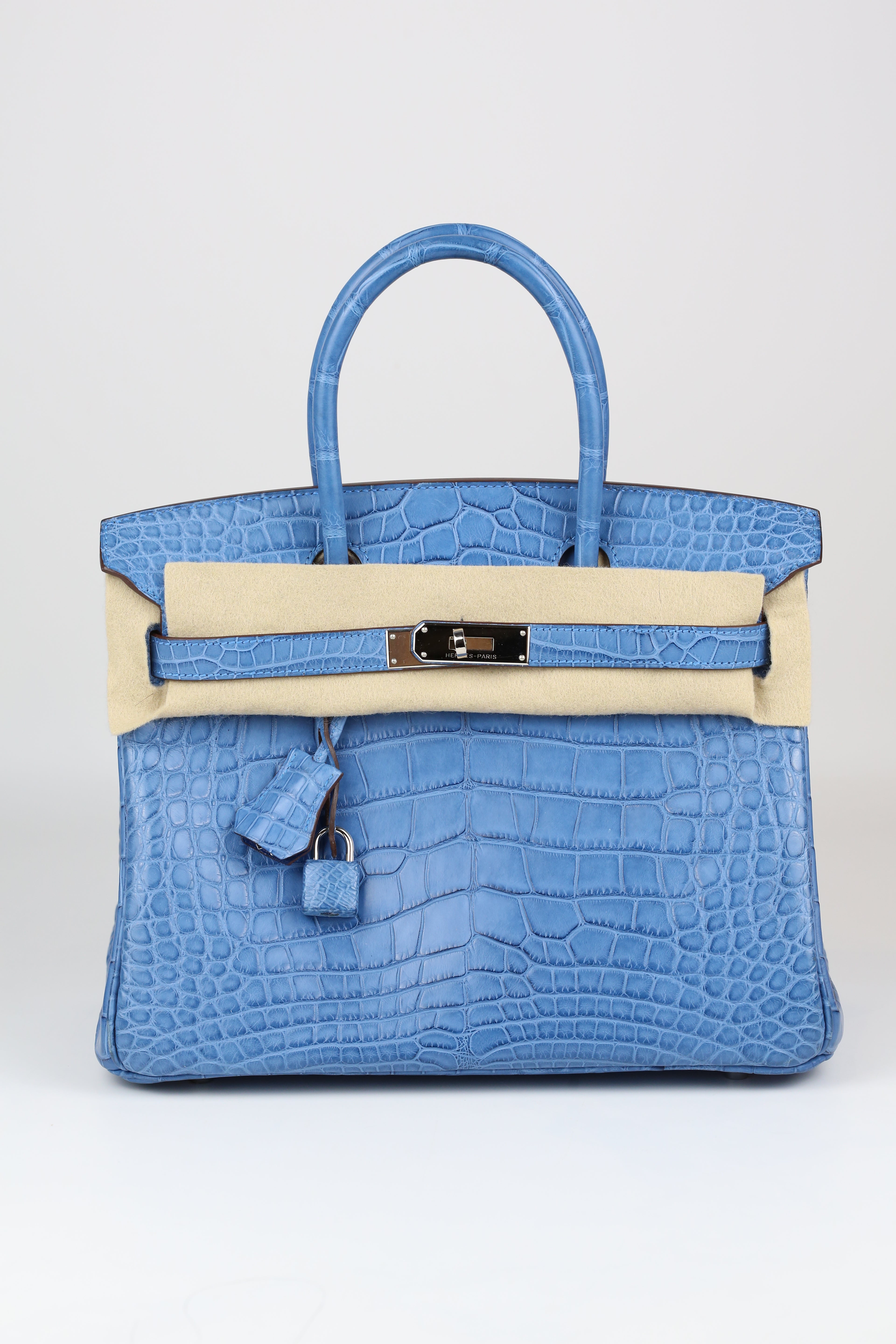 HERMÈS BIRKIN30 MYKONOS SILVER