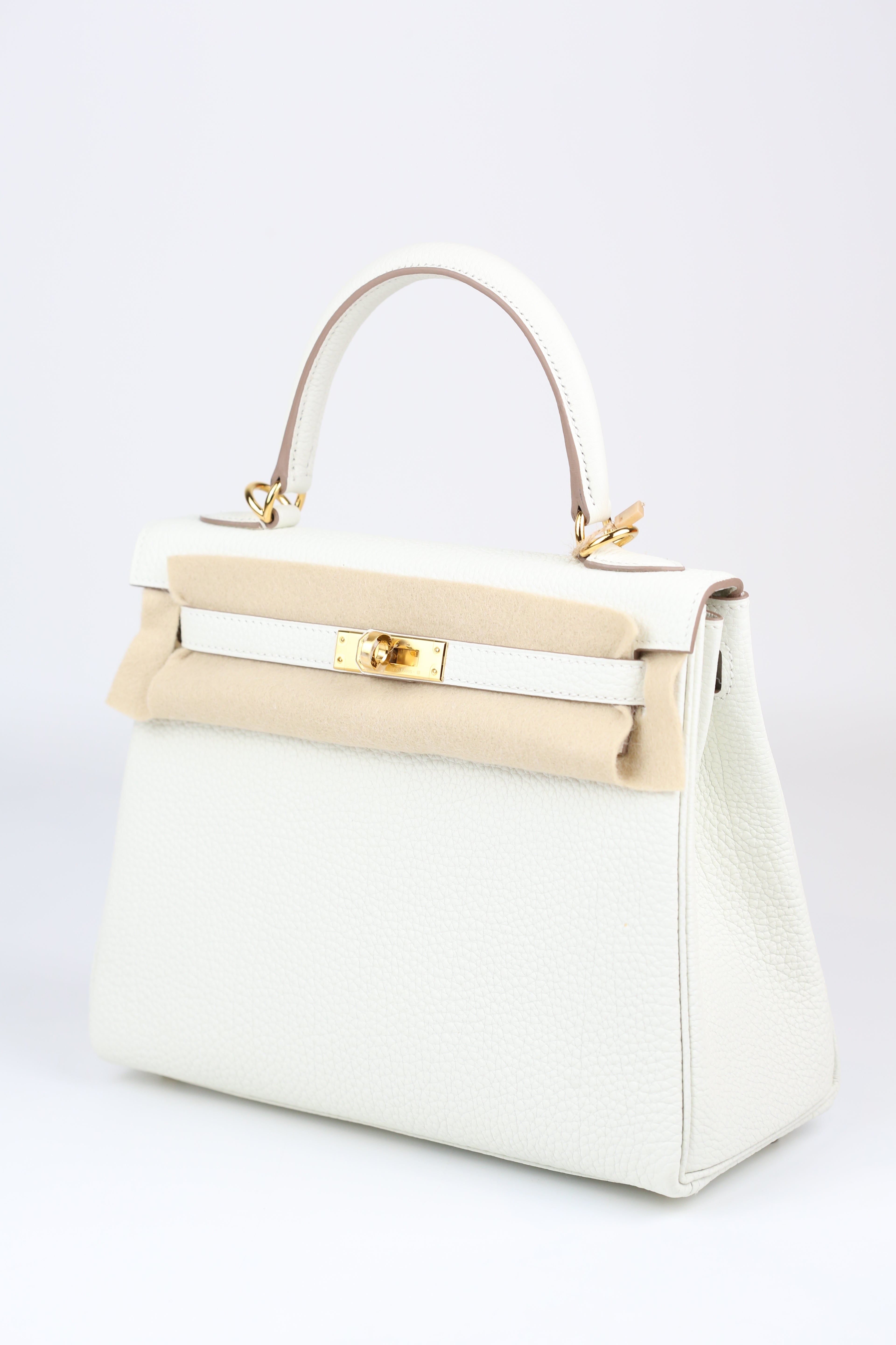 HERMÈS KELLY25 MUSHROOM GOLD