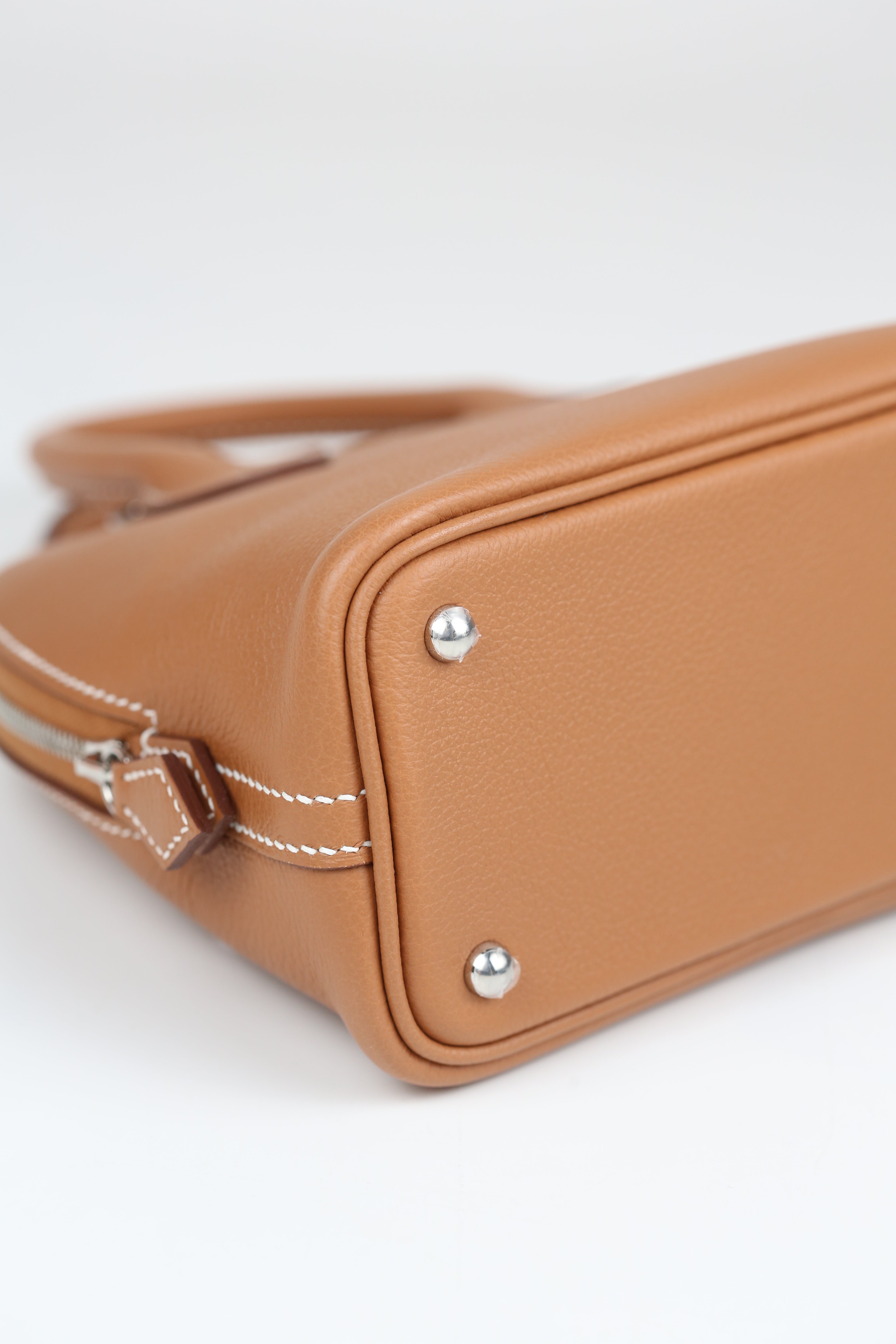HERMÈS MINI BOLIDE GOLD SILVER K STAMP