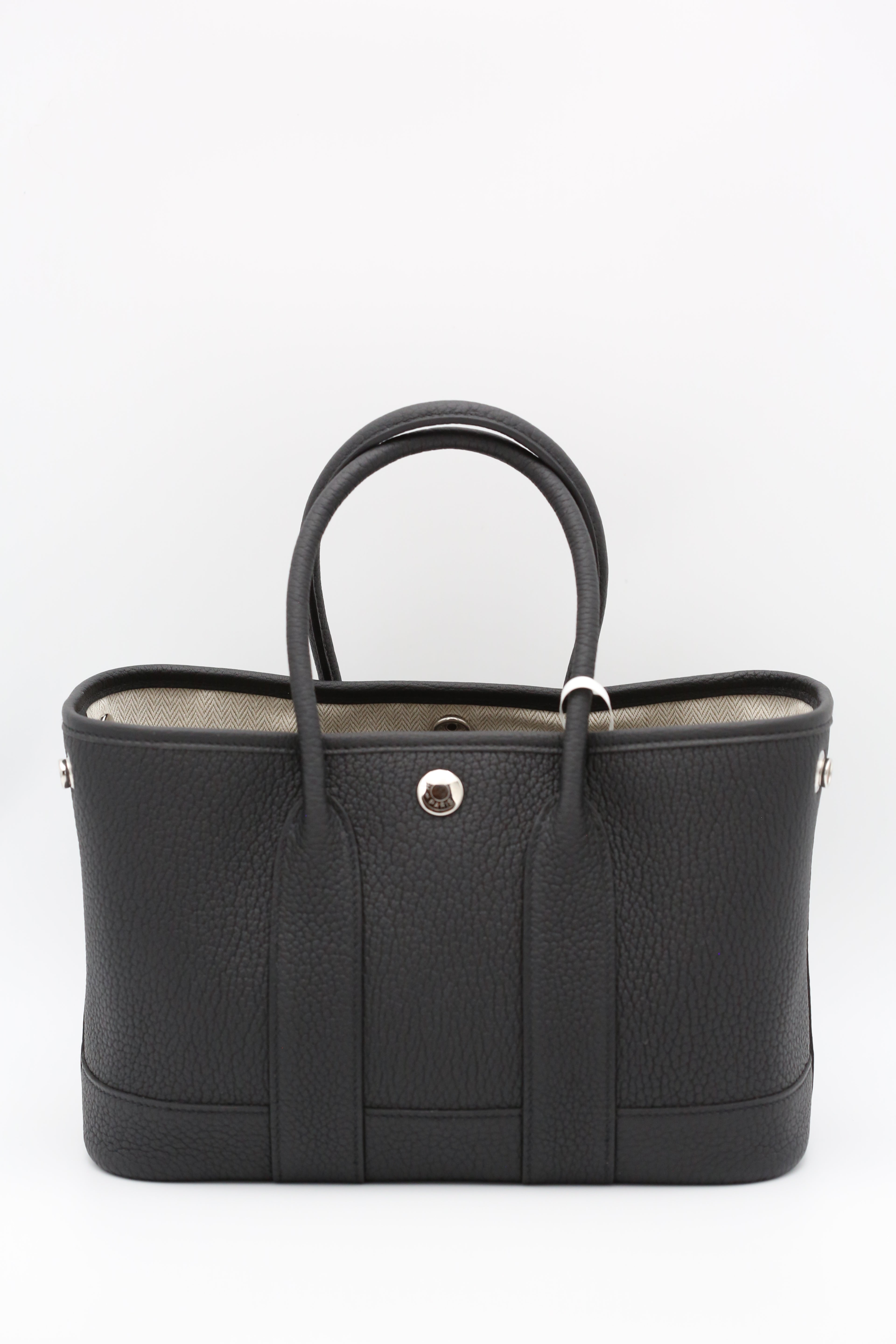 HERMÈS Mini Garden Party Noir Togo