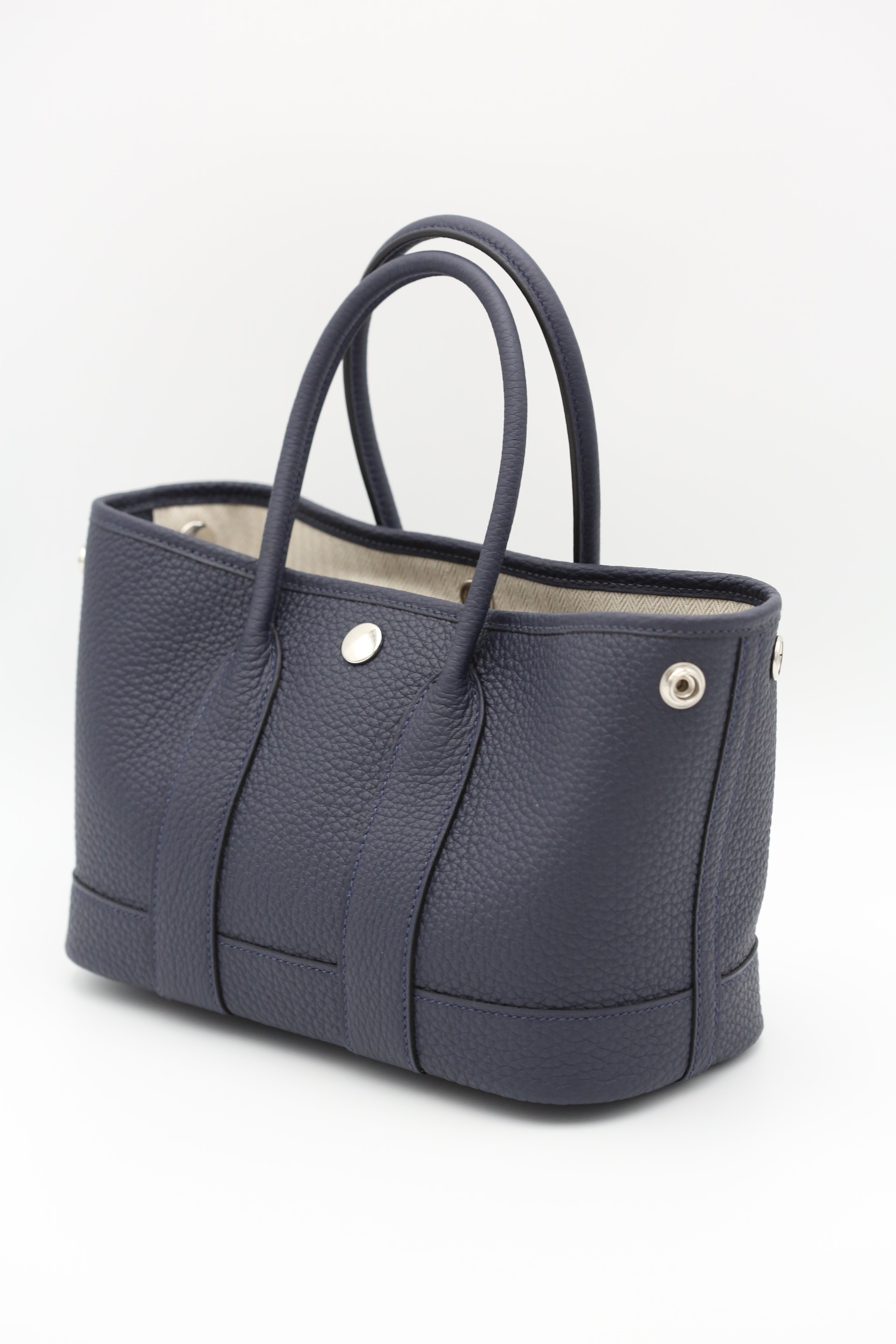 HERMÈS Mini Garden Party Bleu Nuit Togo