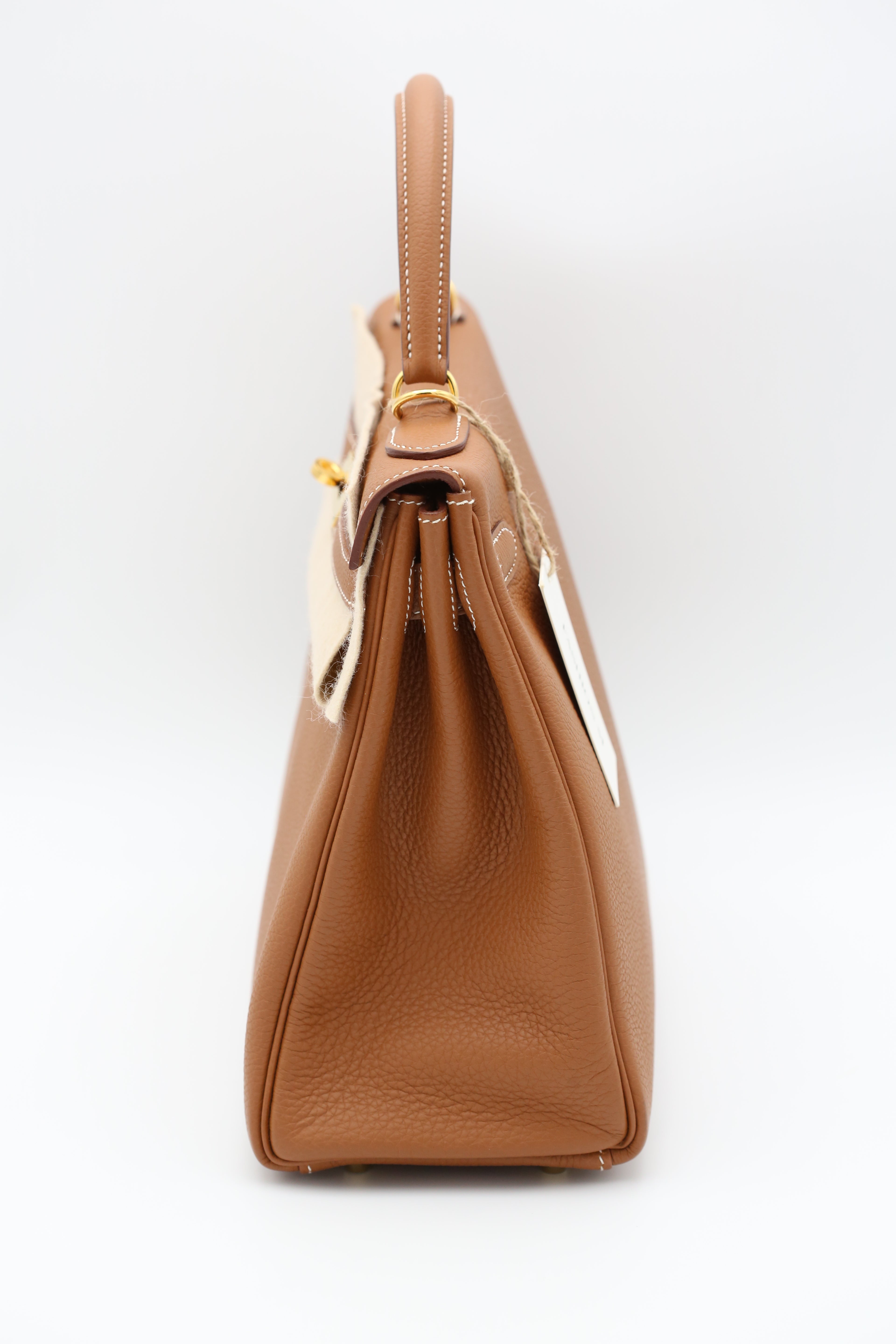 HERMÈS KELLY32 GOLD TOGO T STAMP