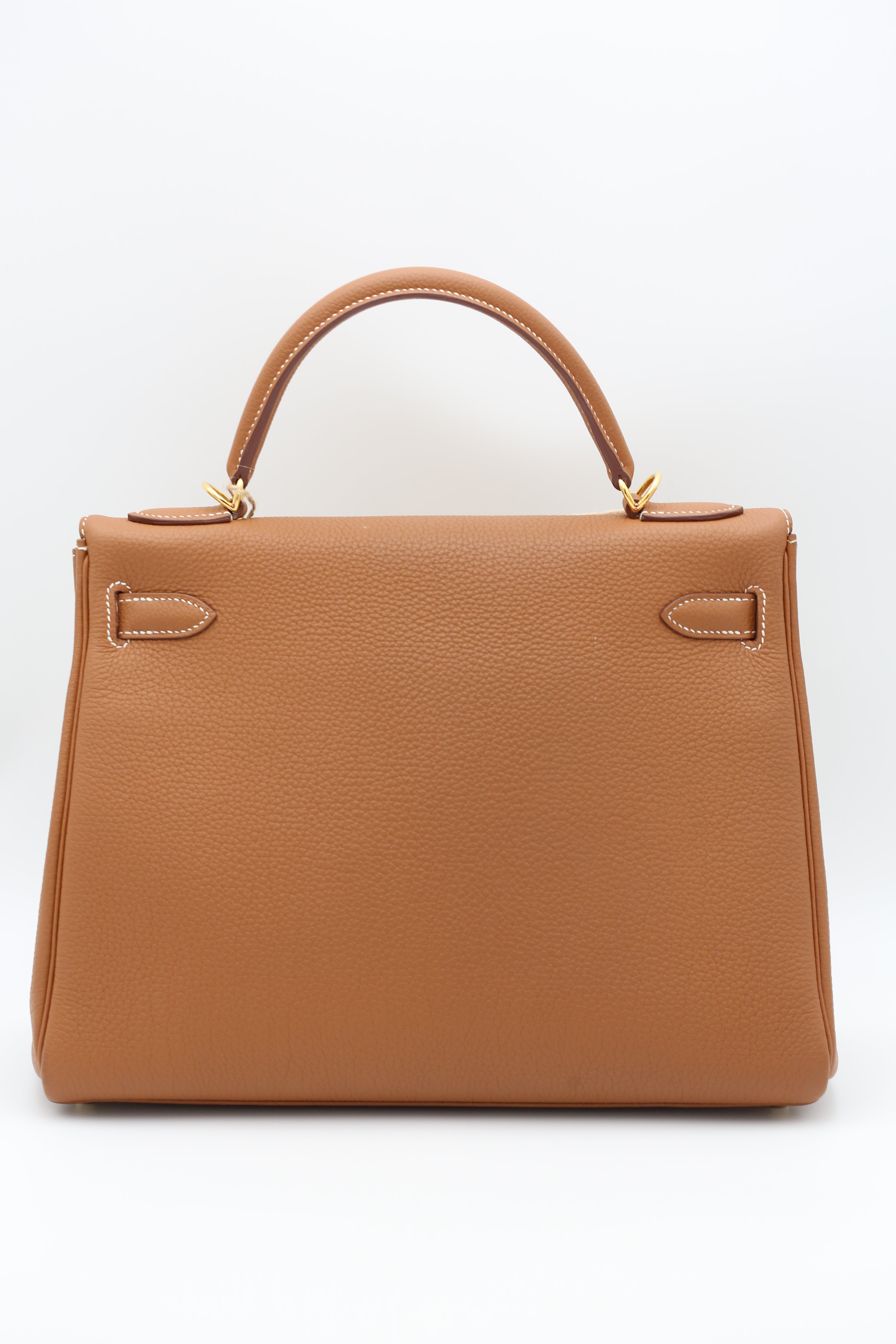 HERMÈS KELLY32 GOLD TOGO T STAMP