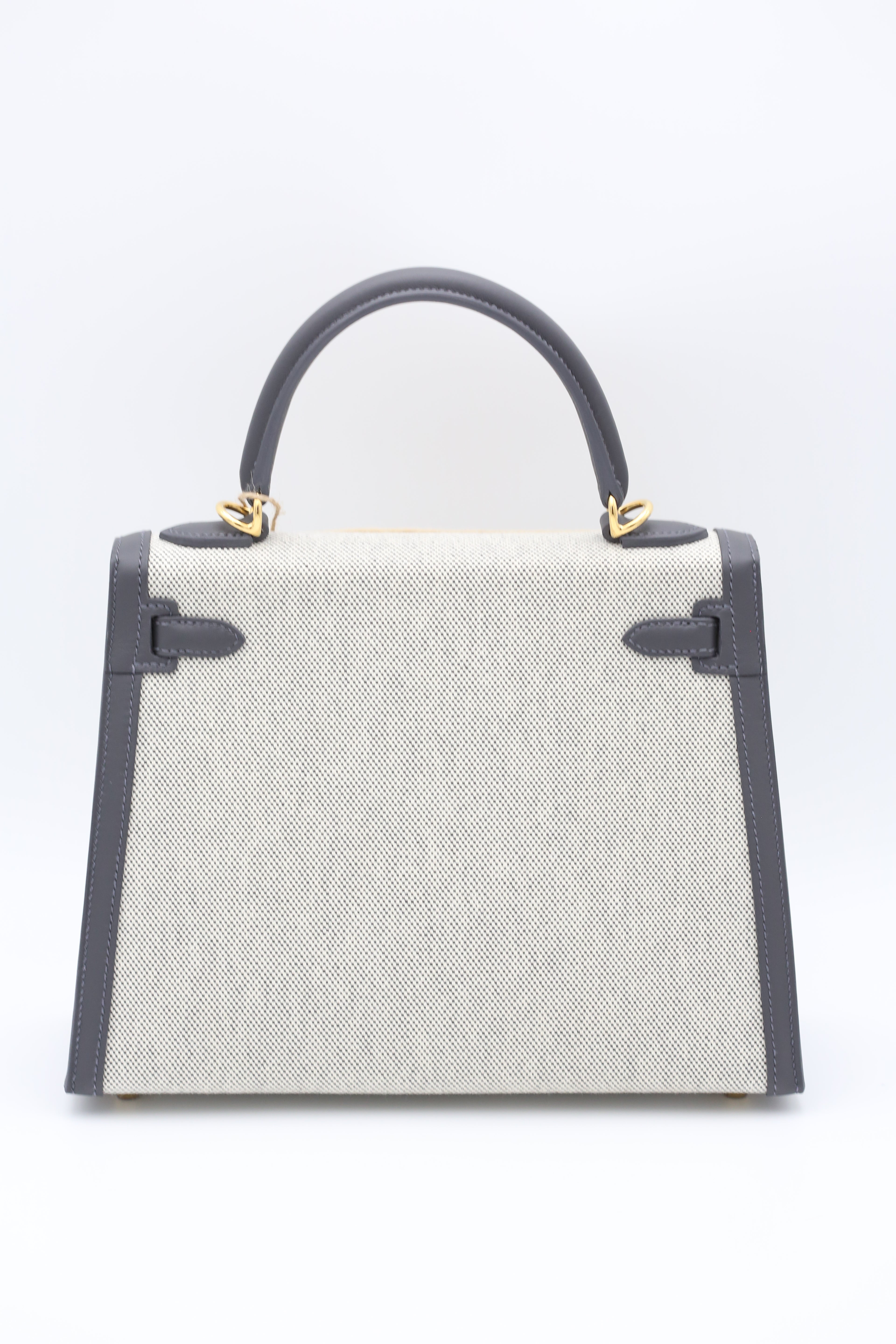 HERMÈS KELLY25 ADROISE CANVAS GOLD HARDWARE K STAMP