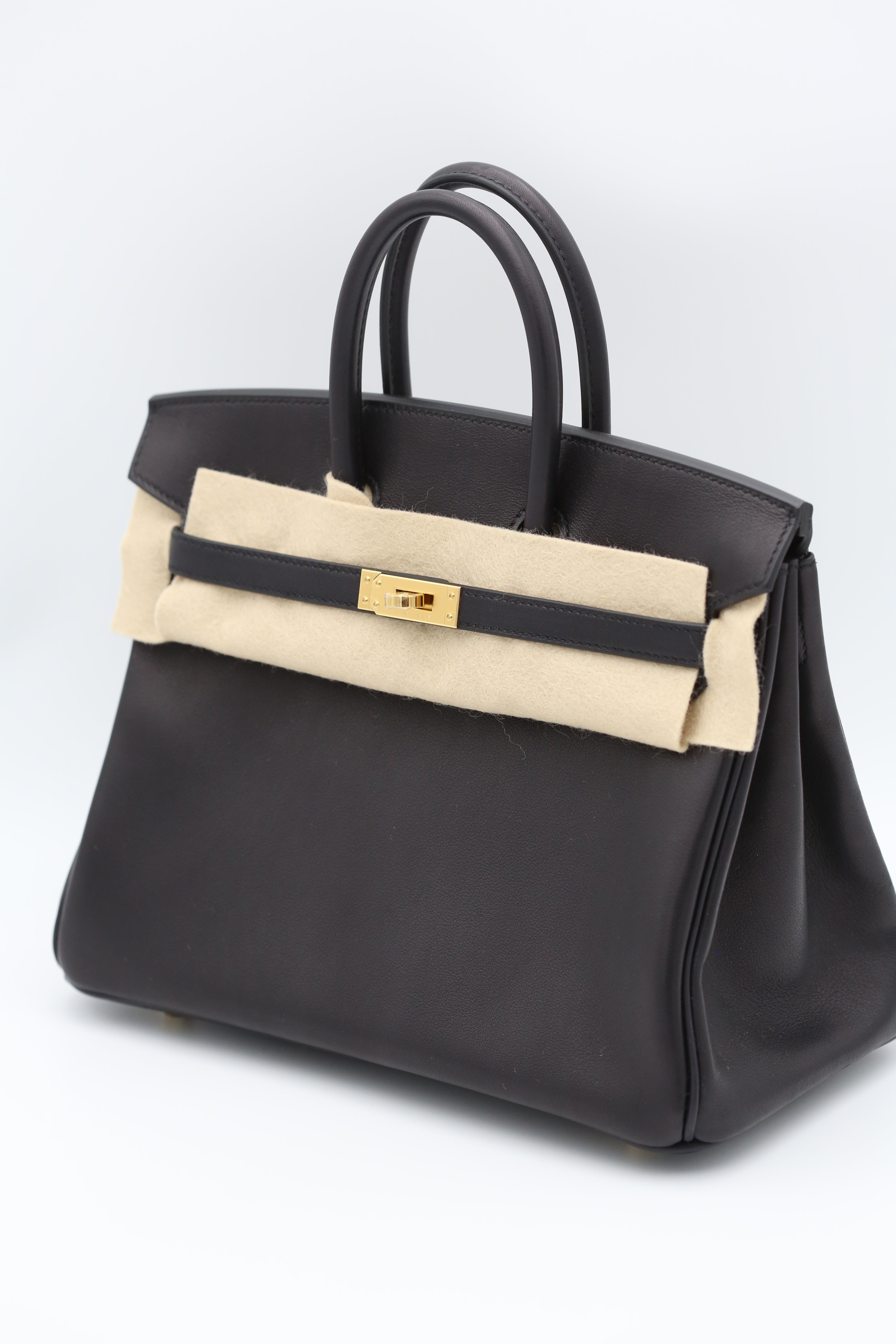 HERMÈS Birkin 25 Noir Valupto