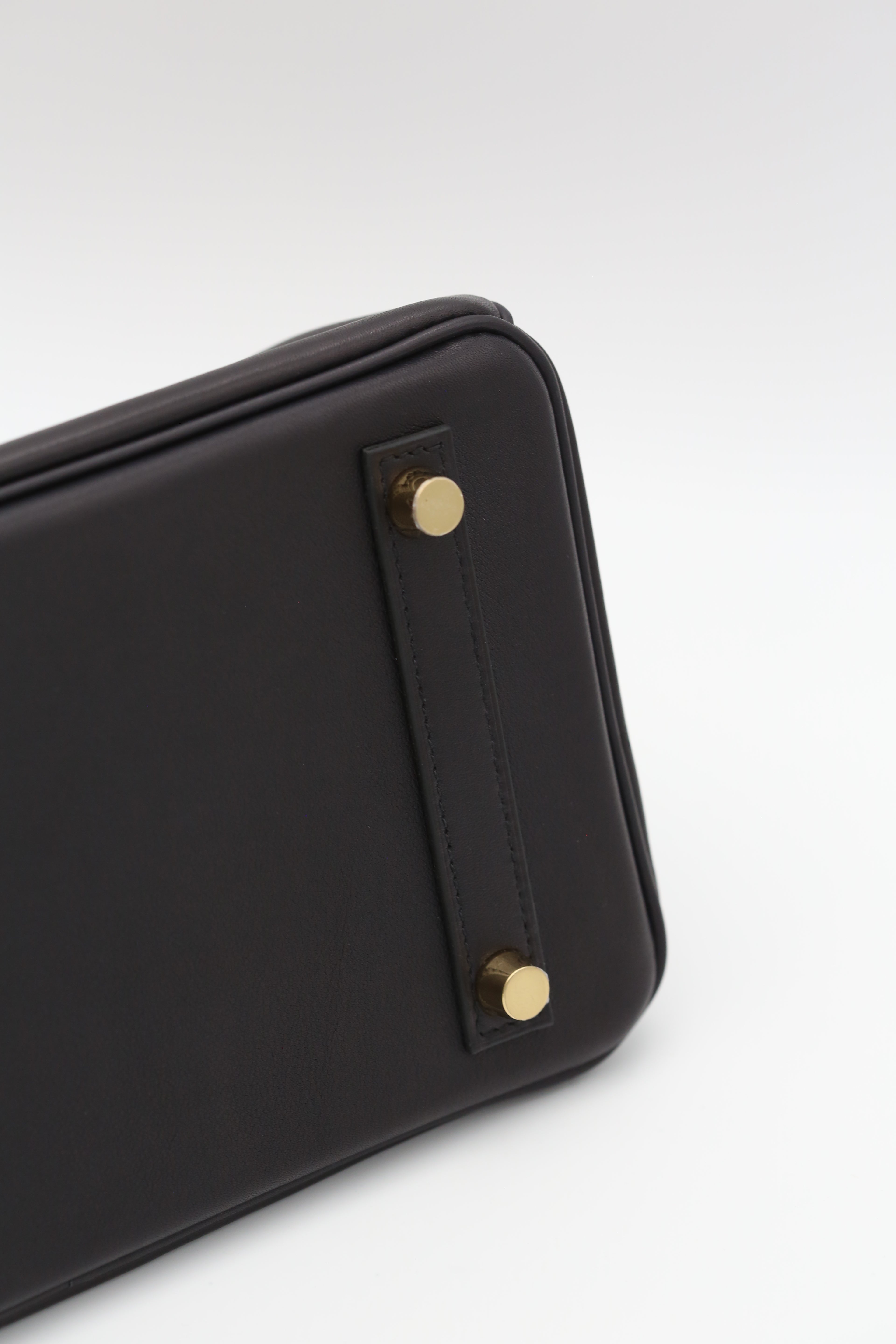 HERMÈS BIRKIN25 NOIR VALUPTE GOLF HARDWARE K STAMP