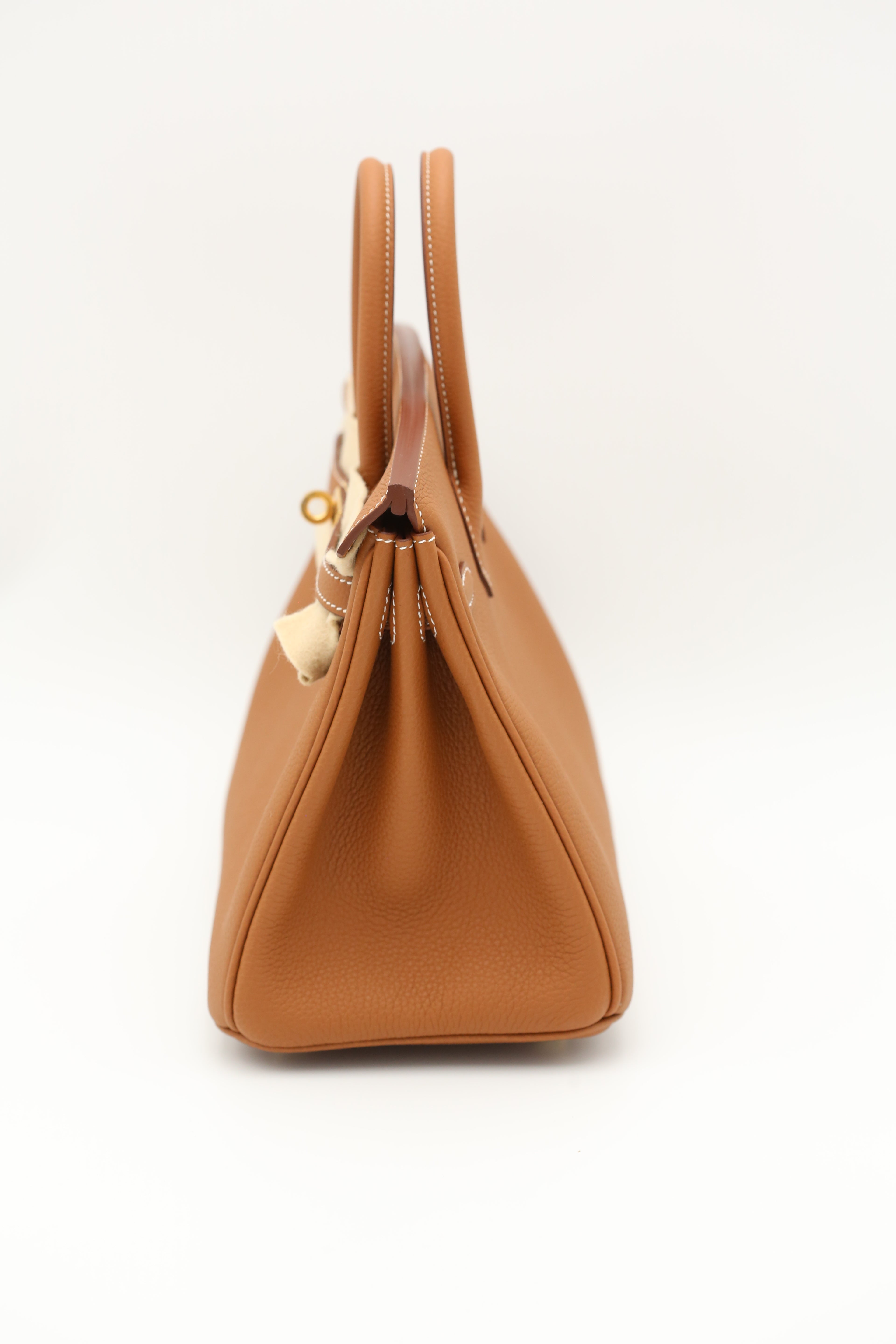 HERMÈS BIRKIN25 GOLD TOGO G STAMP