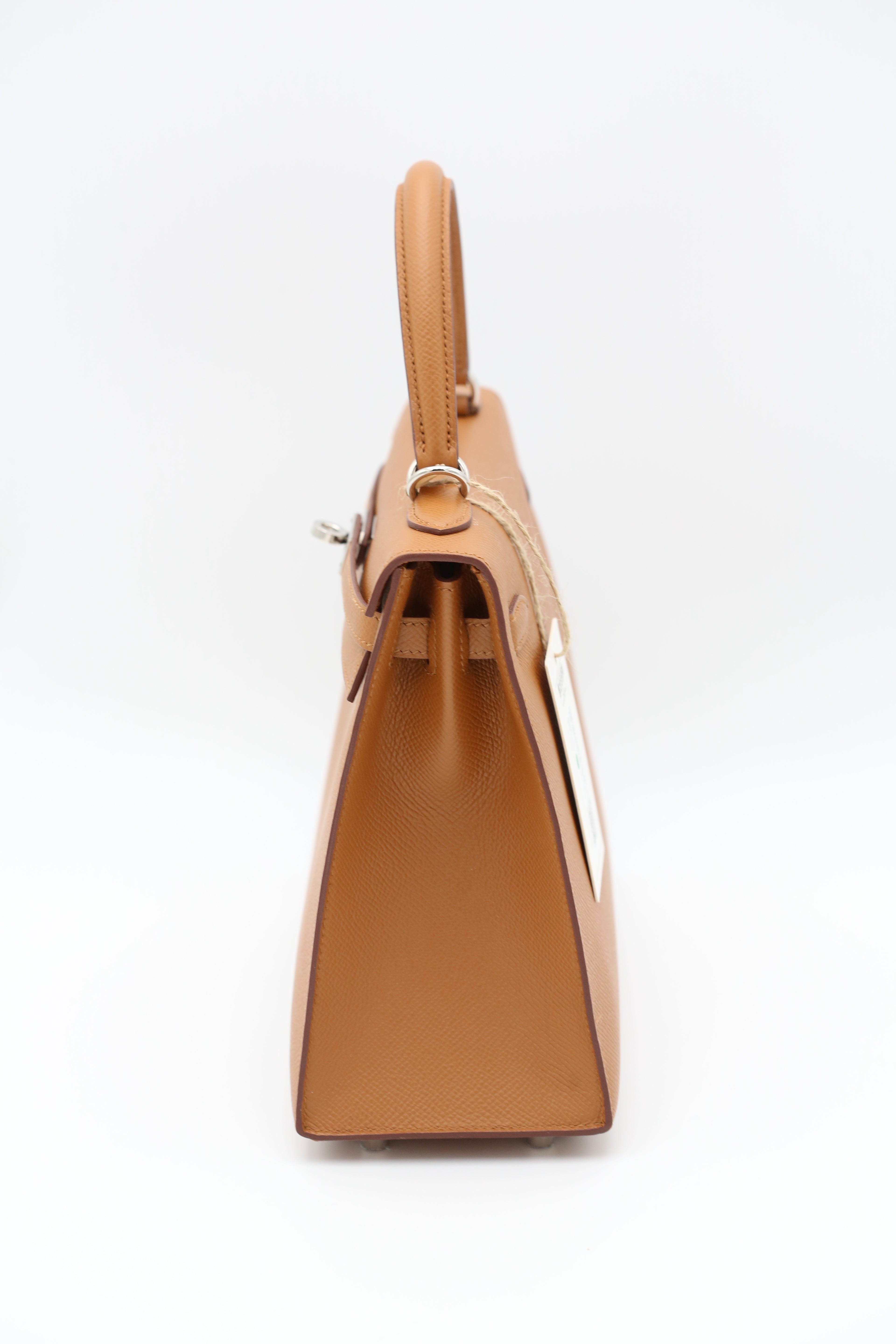 HERMÈS KELLY25 ETOUPE SILVER EPSOM Z STAMP