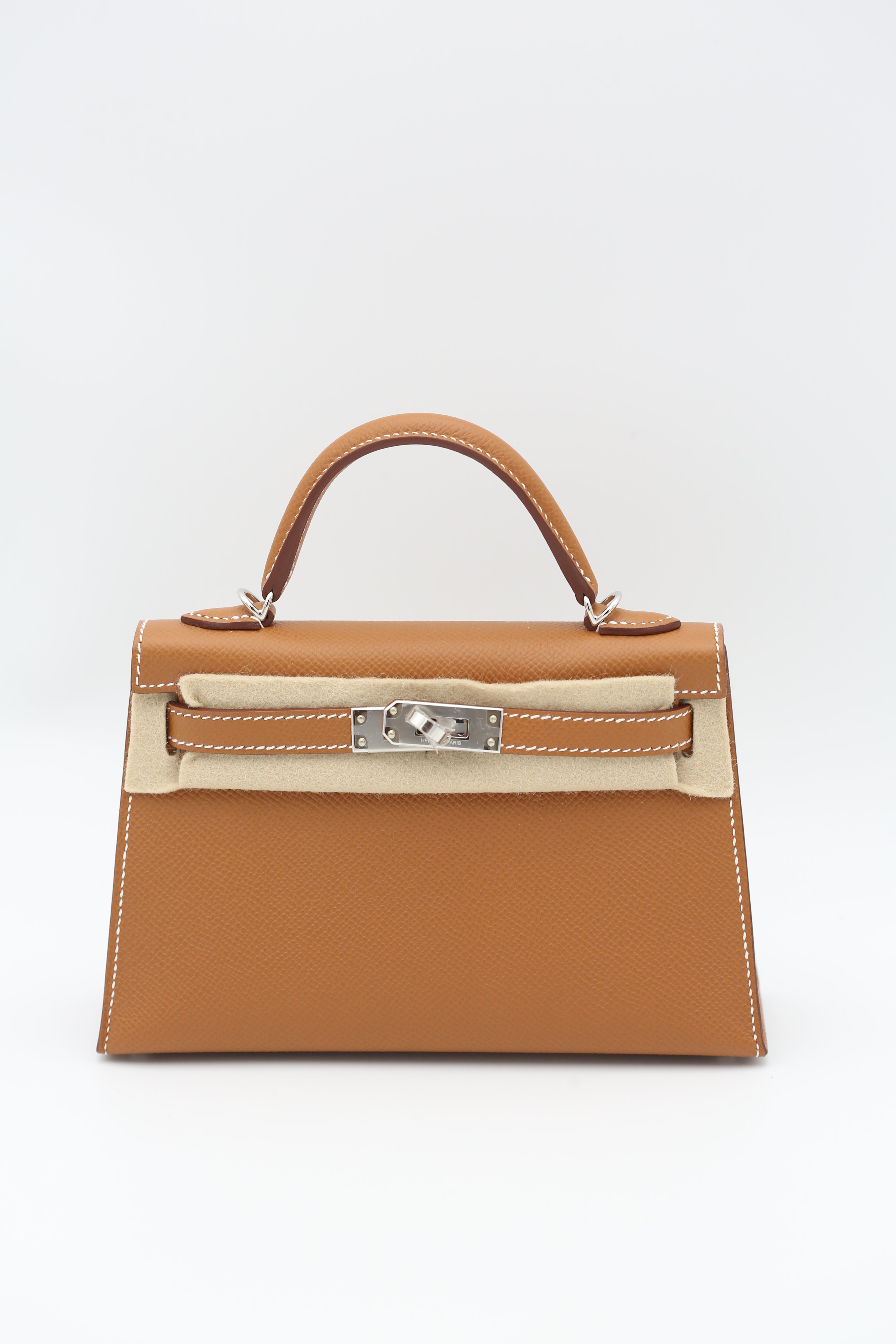 HERMÈS MINI KELLY II GOLD SILVER