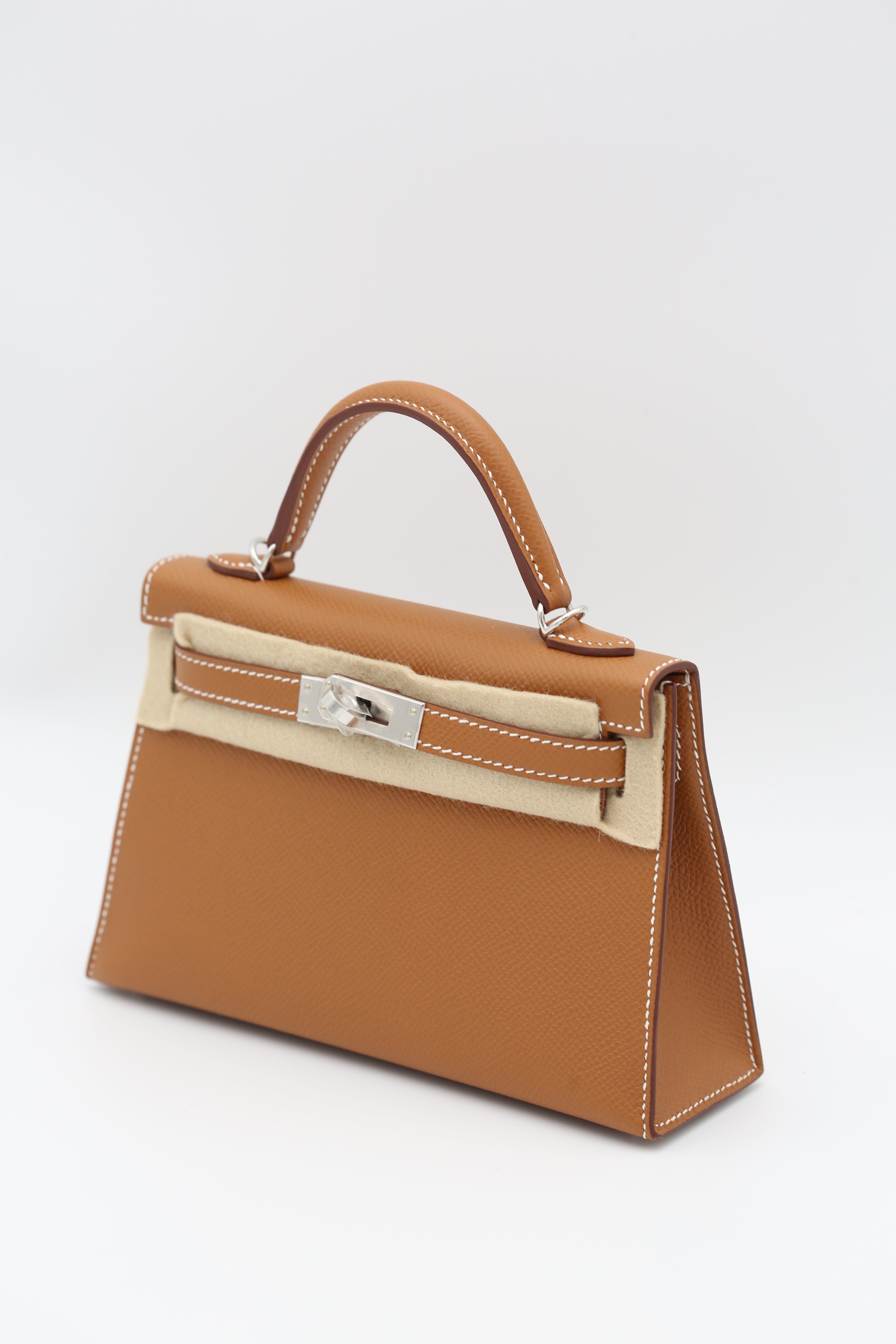 HERMÈS MINI KELLY II GOLD SILVER