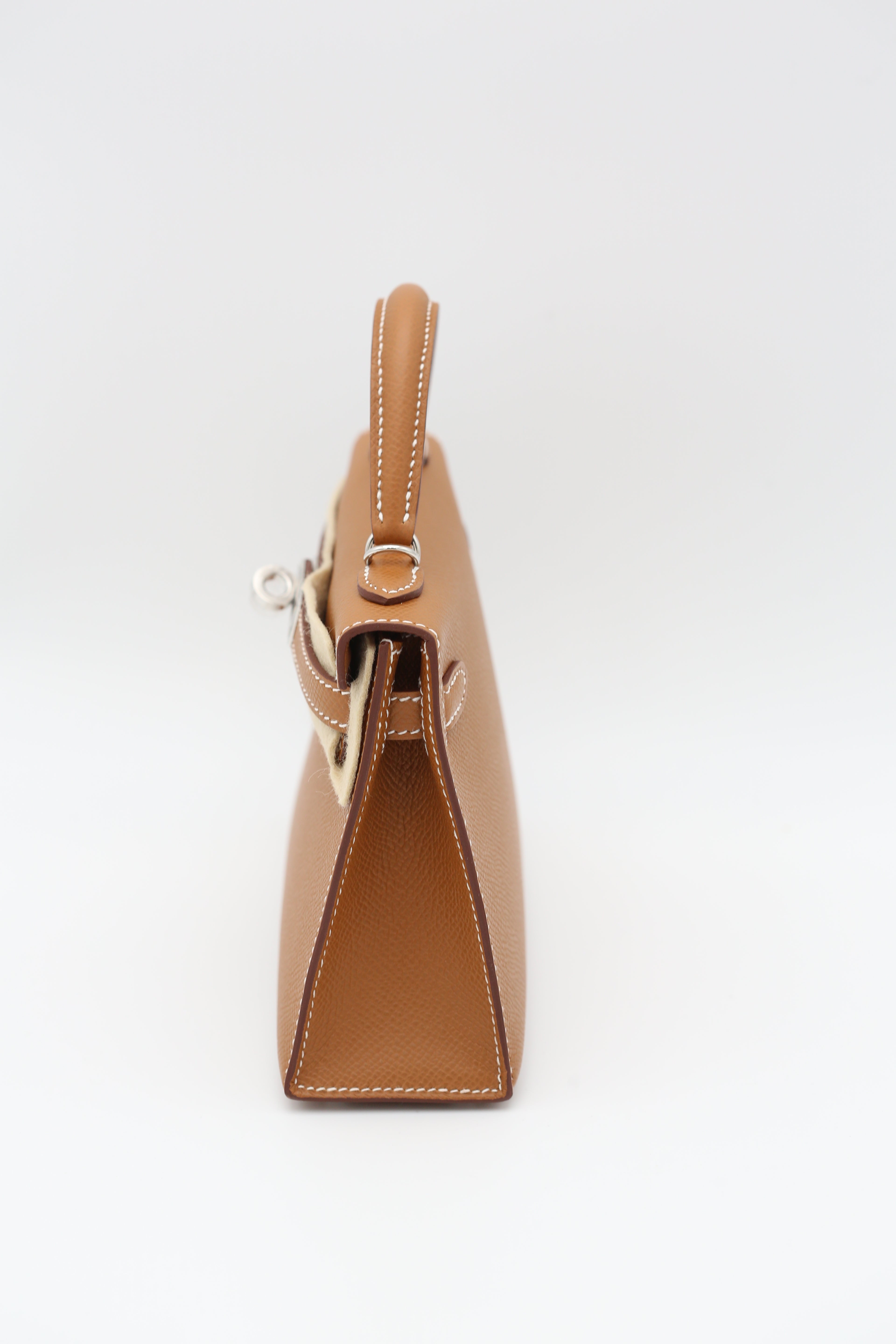 HERMÈS MINI KELLY II GOLD SILVER