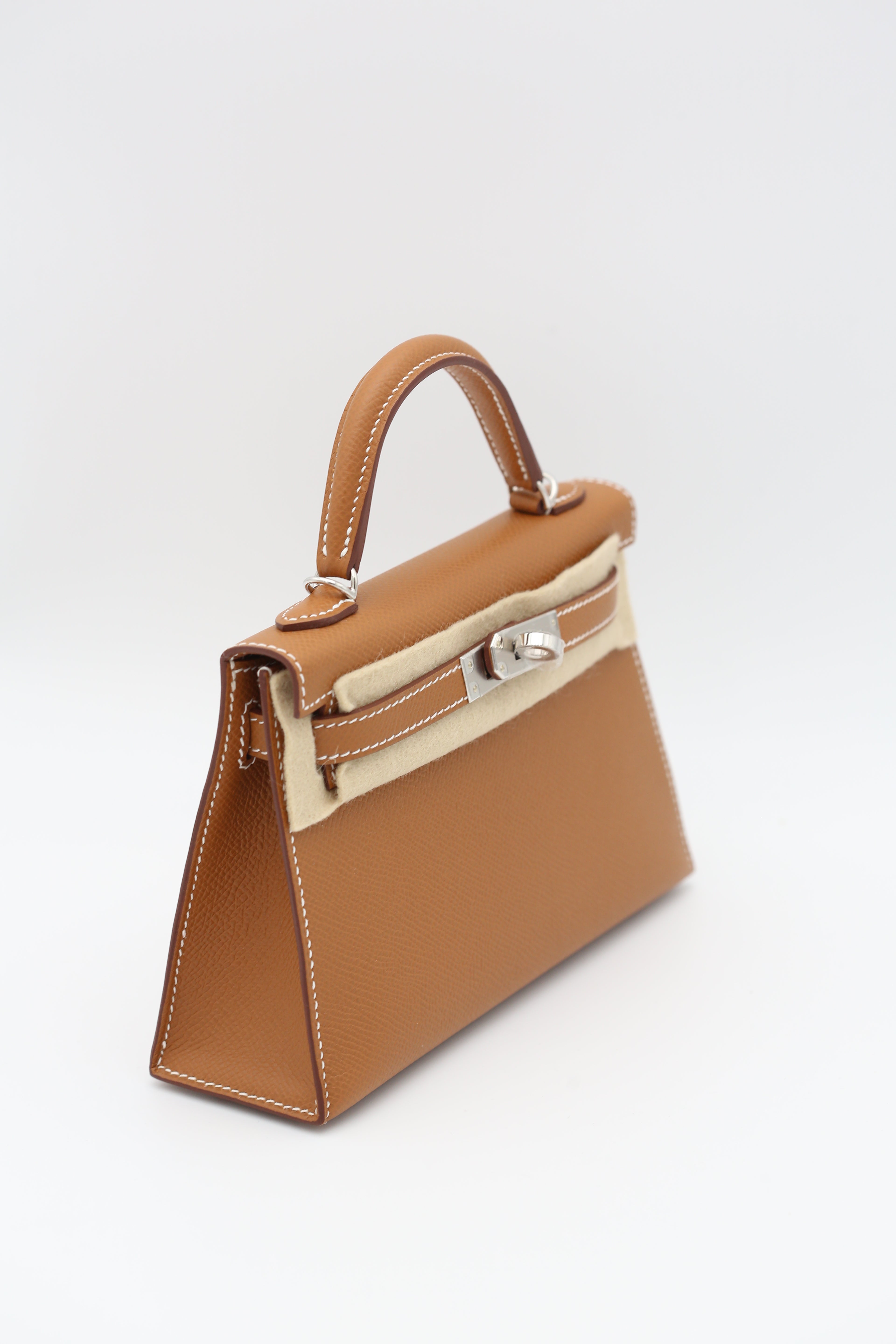 HERMÈS MINI KELLY II GOLD SILVER