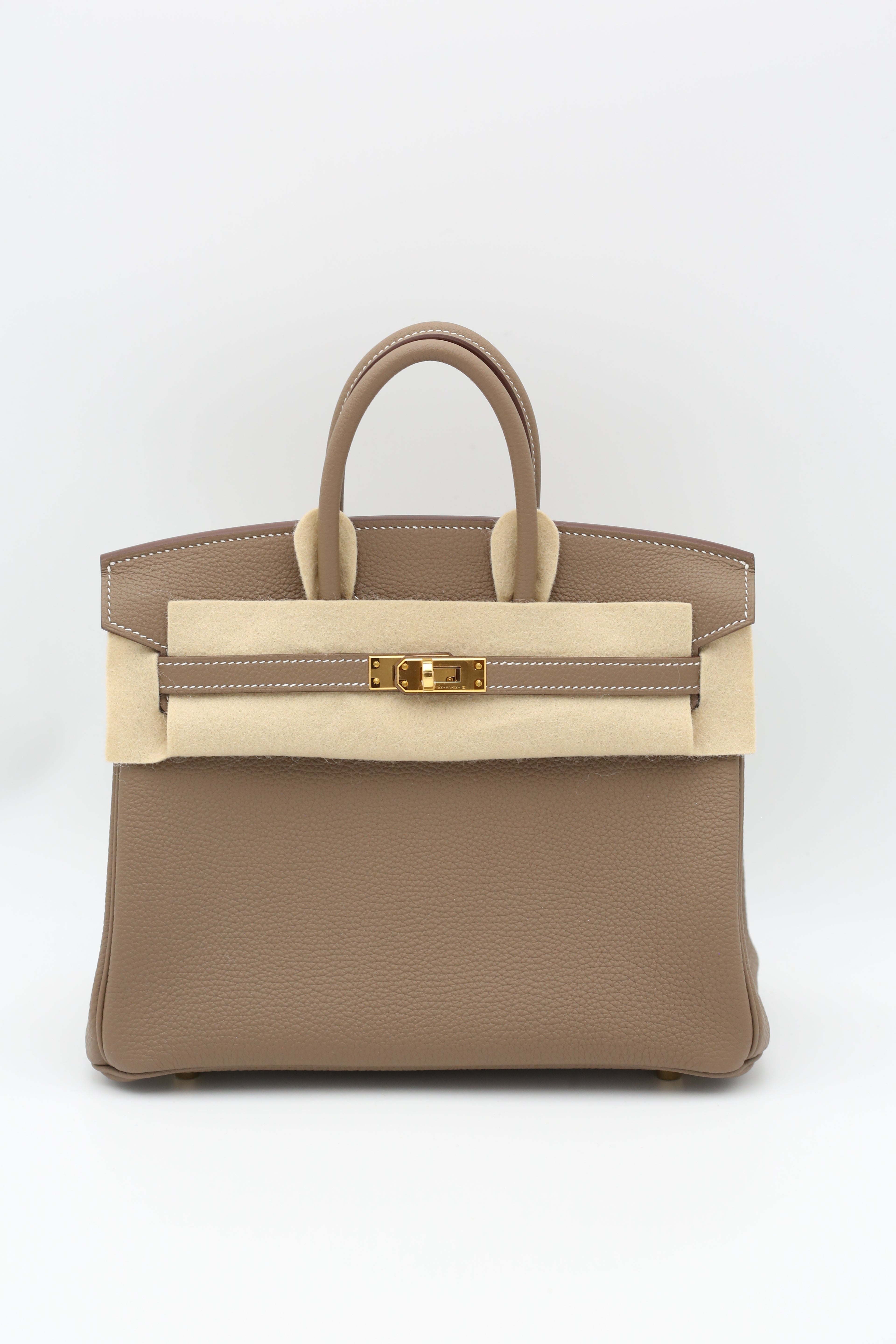 HERMÈS BIRKIN25 ETOUPE GOLD