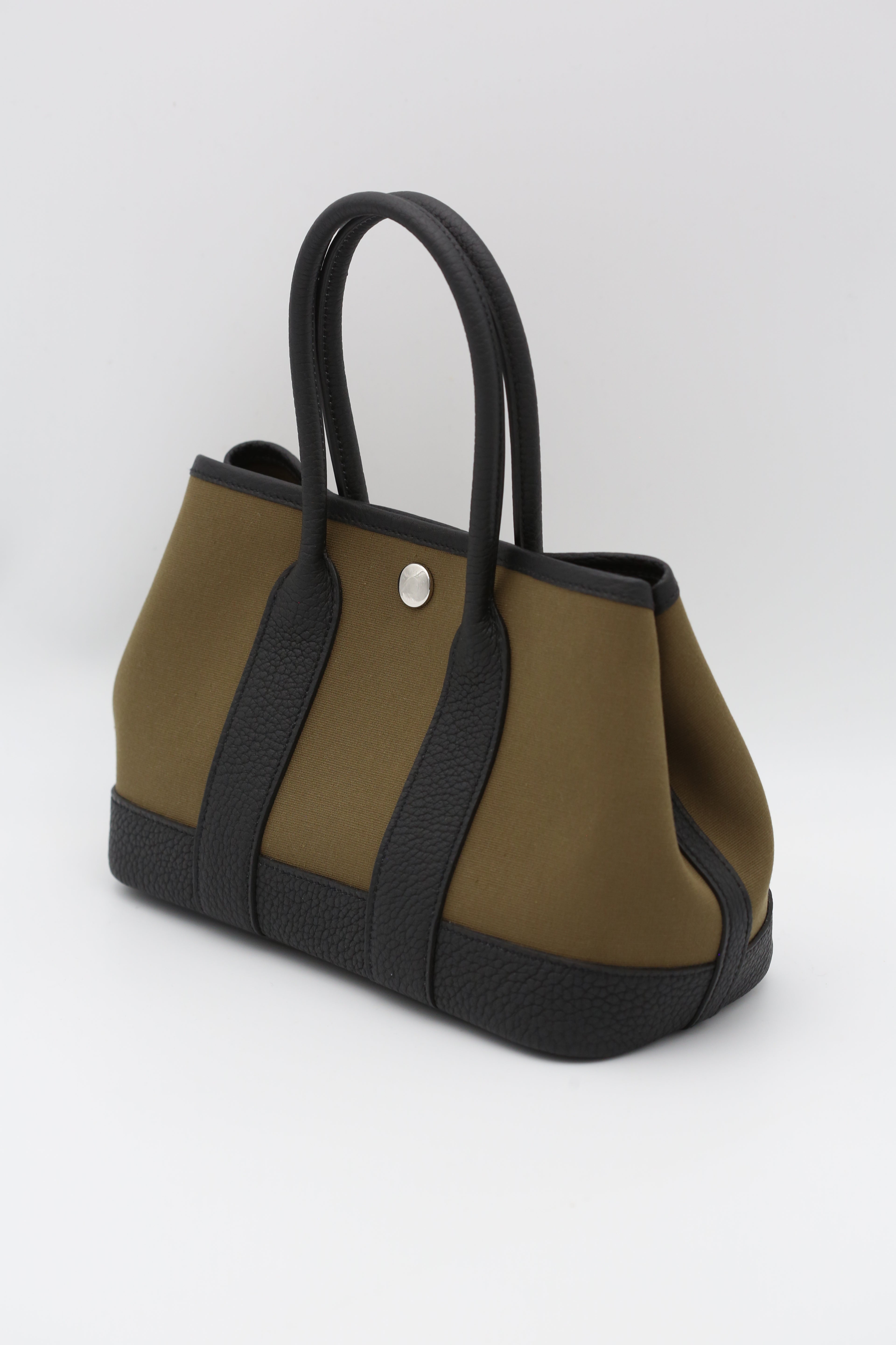 HERMÈS MINI GARDEN PARTY VERT OLIVE G STAMP
