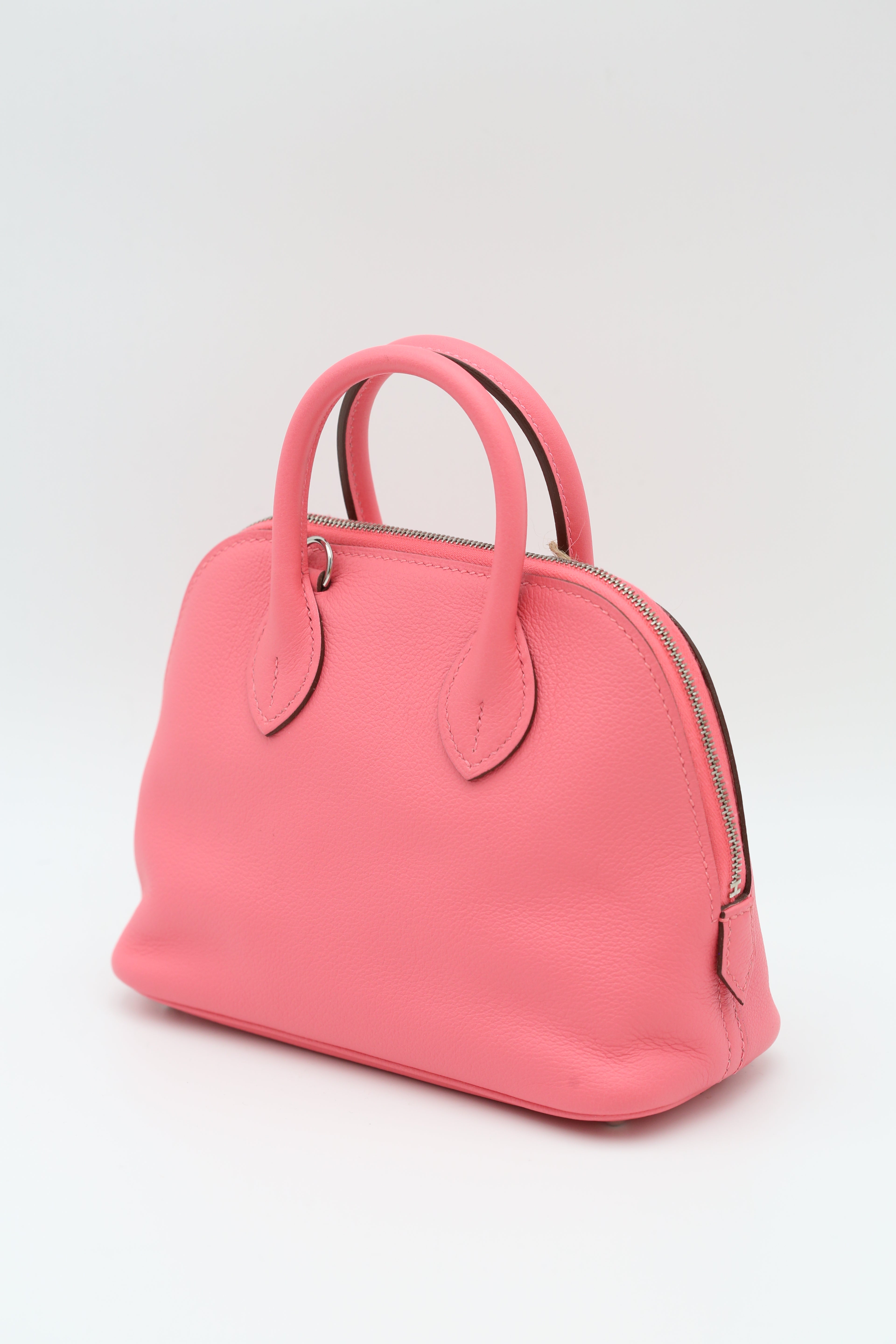 HERMÈS MINI BOLIDE ROSE AZALEE EVERCOLOR Y STAMP