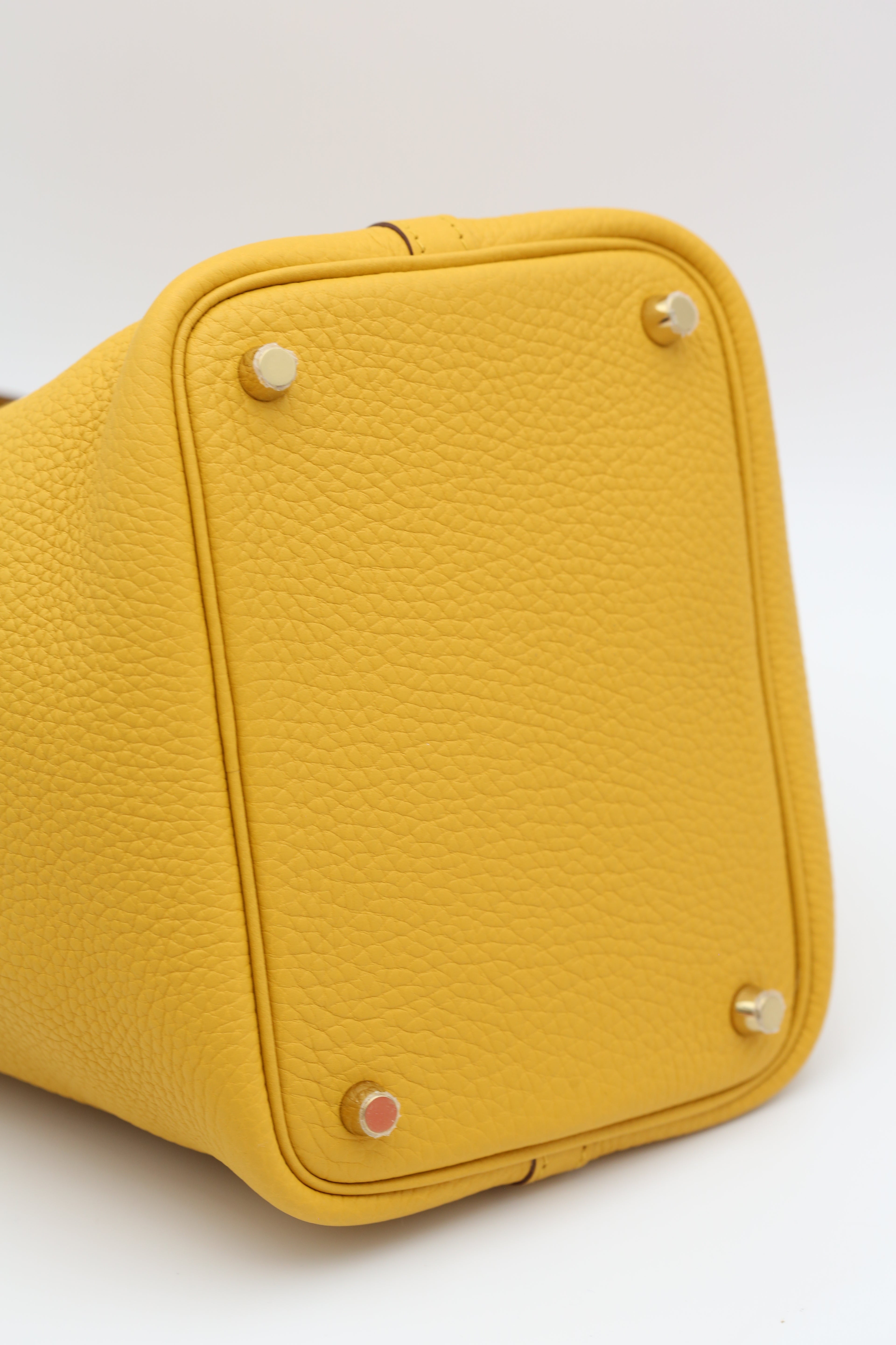 HERMÈS PICOTIN18 JAUNE AMBRE Y STAMP
