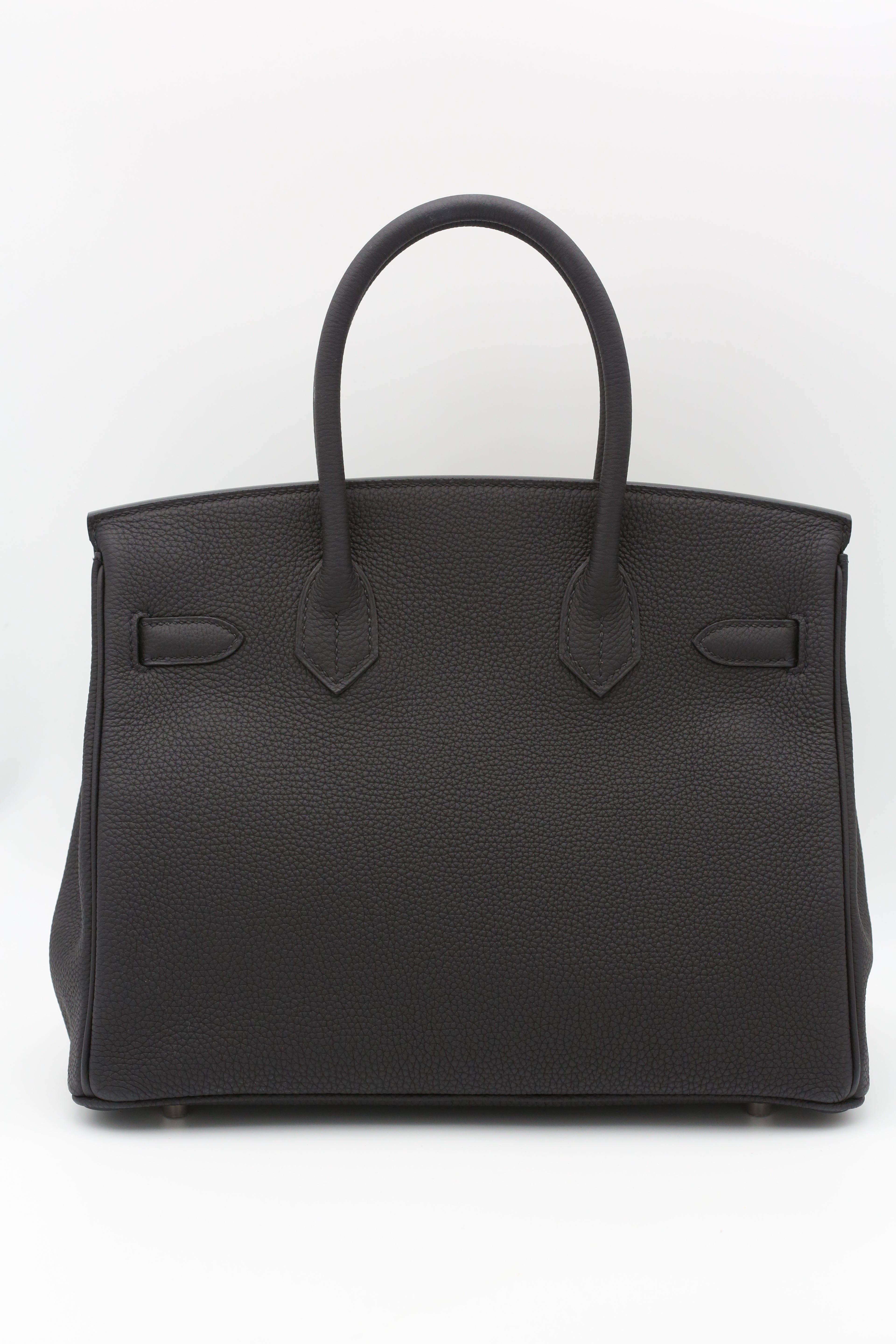HERMÈS BIRKIN30 TOGO BLACK SILVER Z STAMP