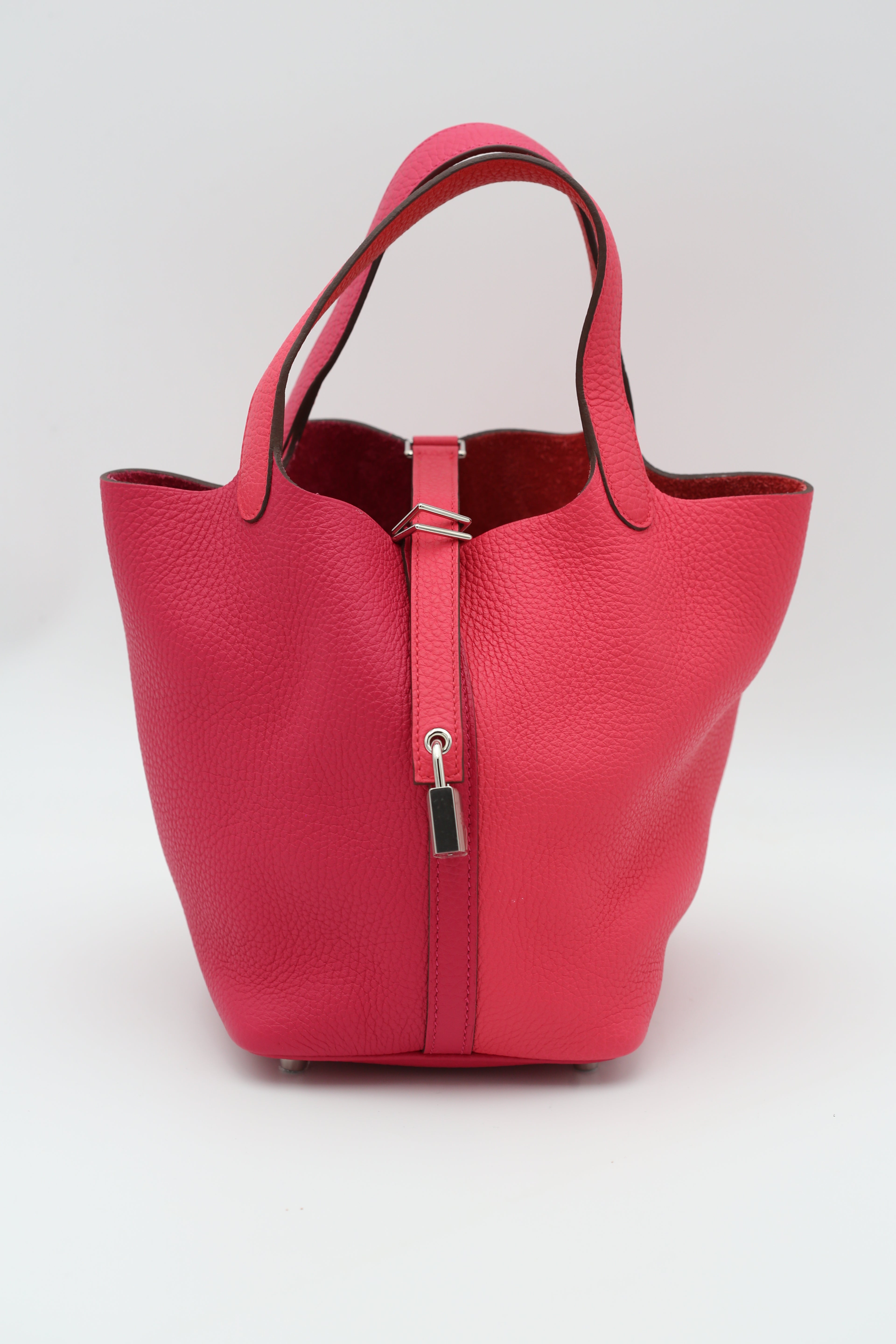 HERMÈS PICOTIN18 RED TOGO Y STAMP