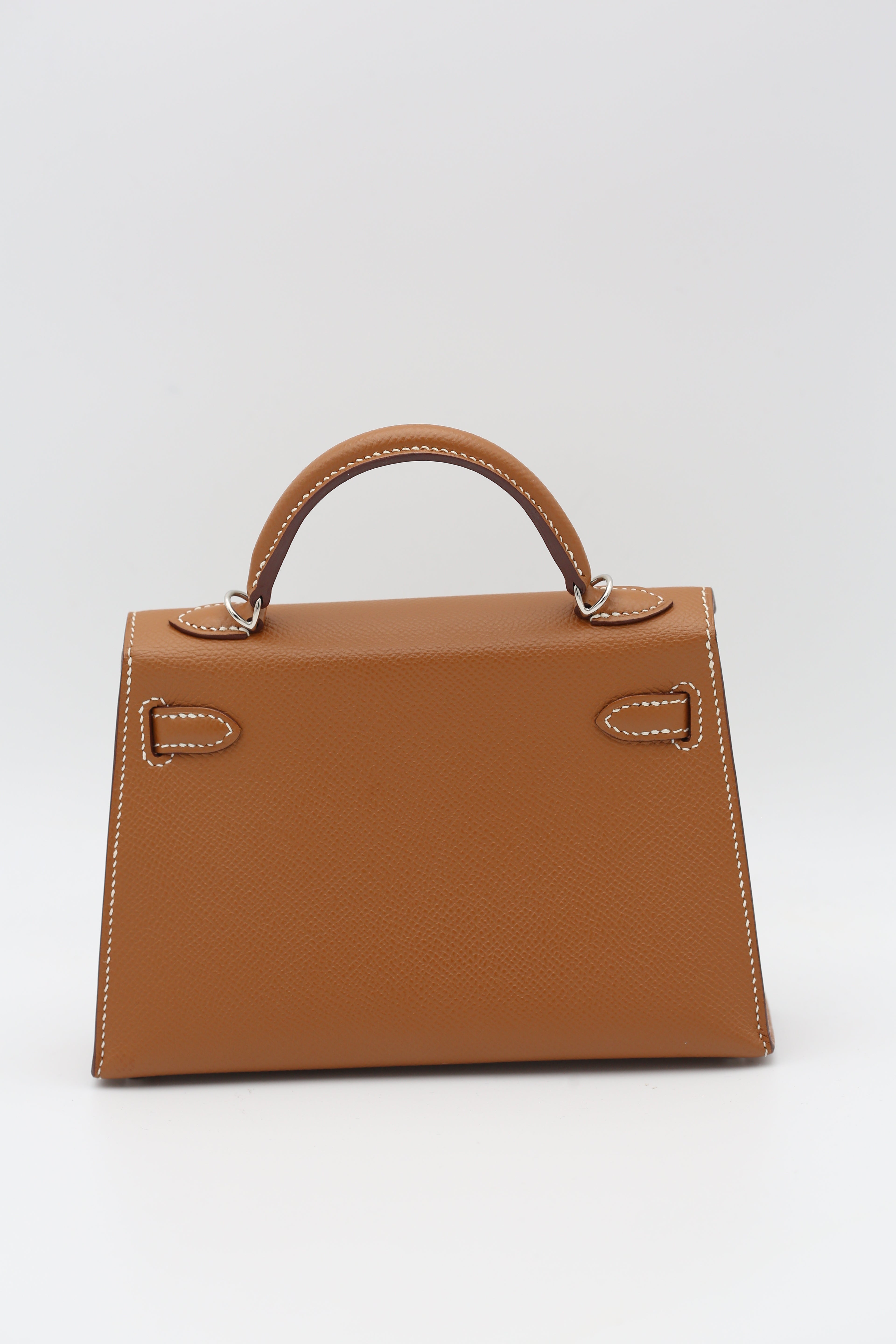 HERMÈS MINI KELLY II GOLD EPSOM Y STAMP