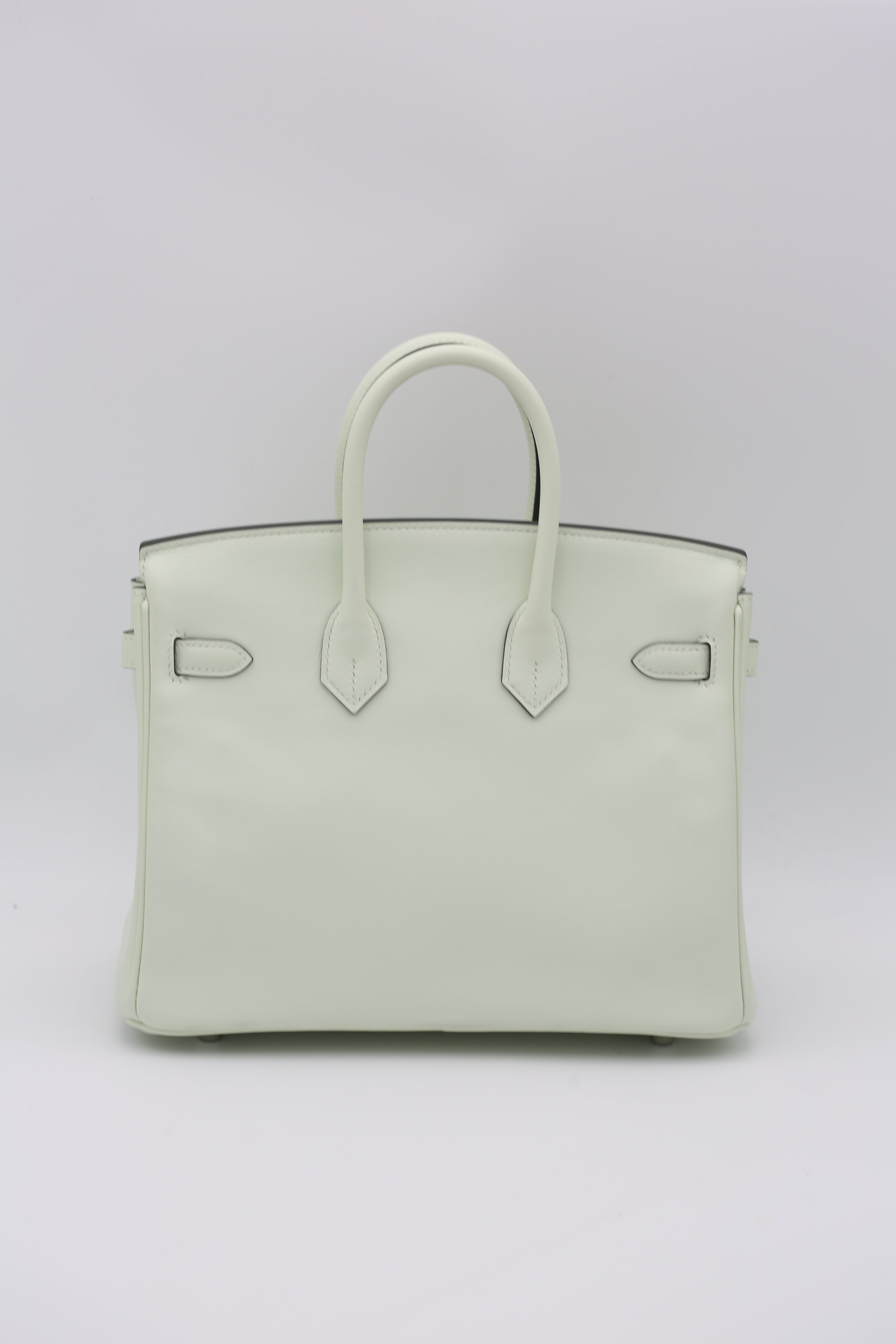 HERMÈS BIRKIN25 VERT BUBBLEGUM SILVER SWIFT B STAMP