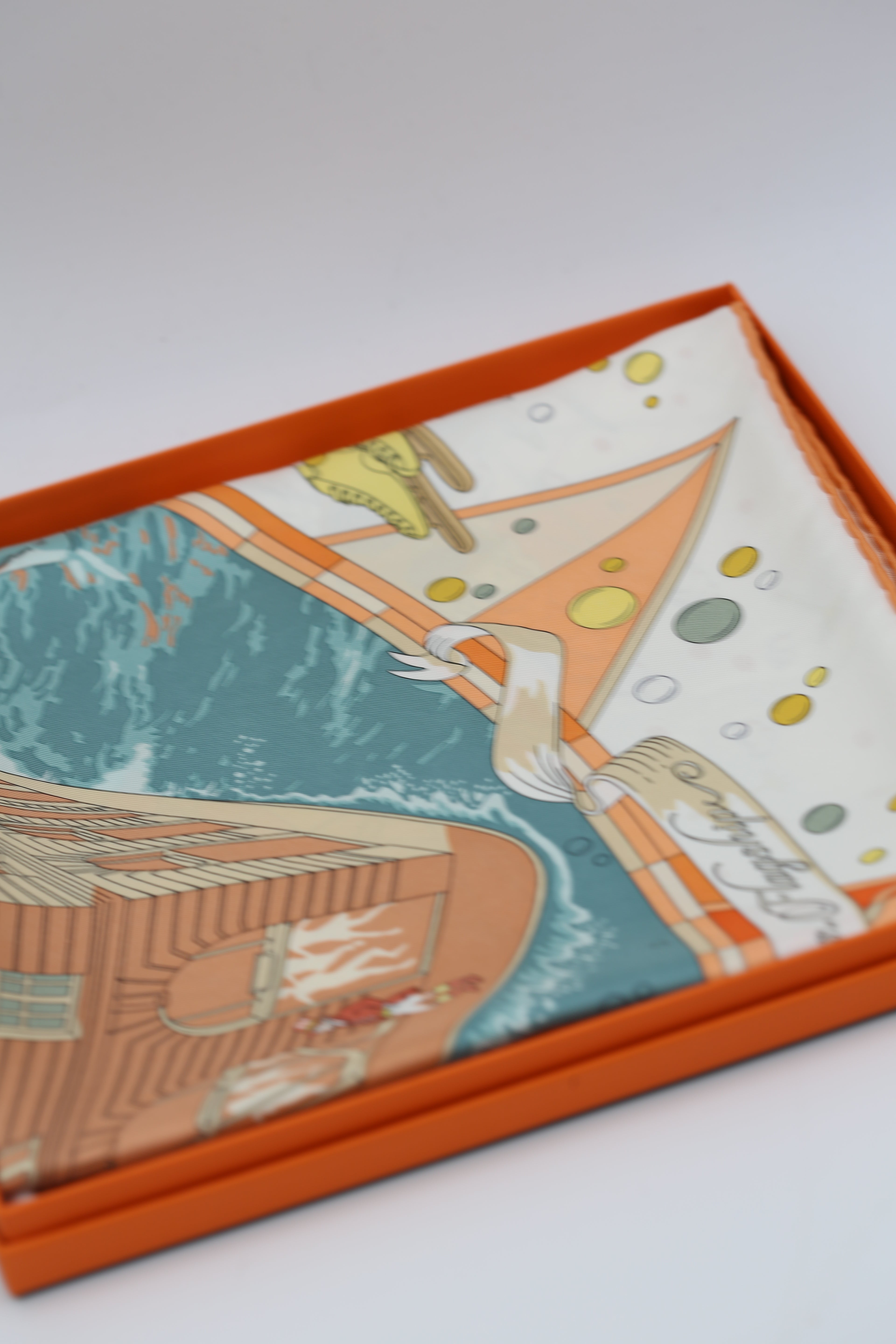 HERMÈS SCARF 90X90 ORANGE