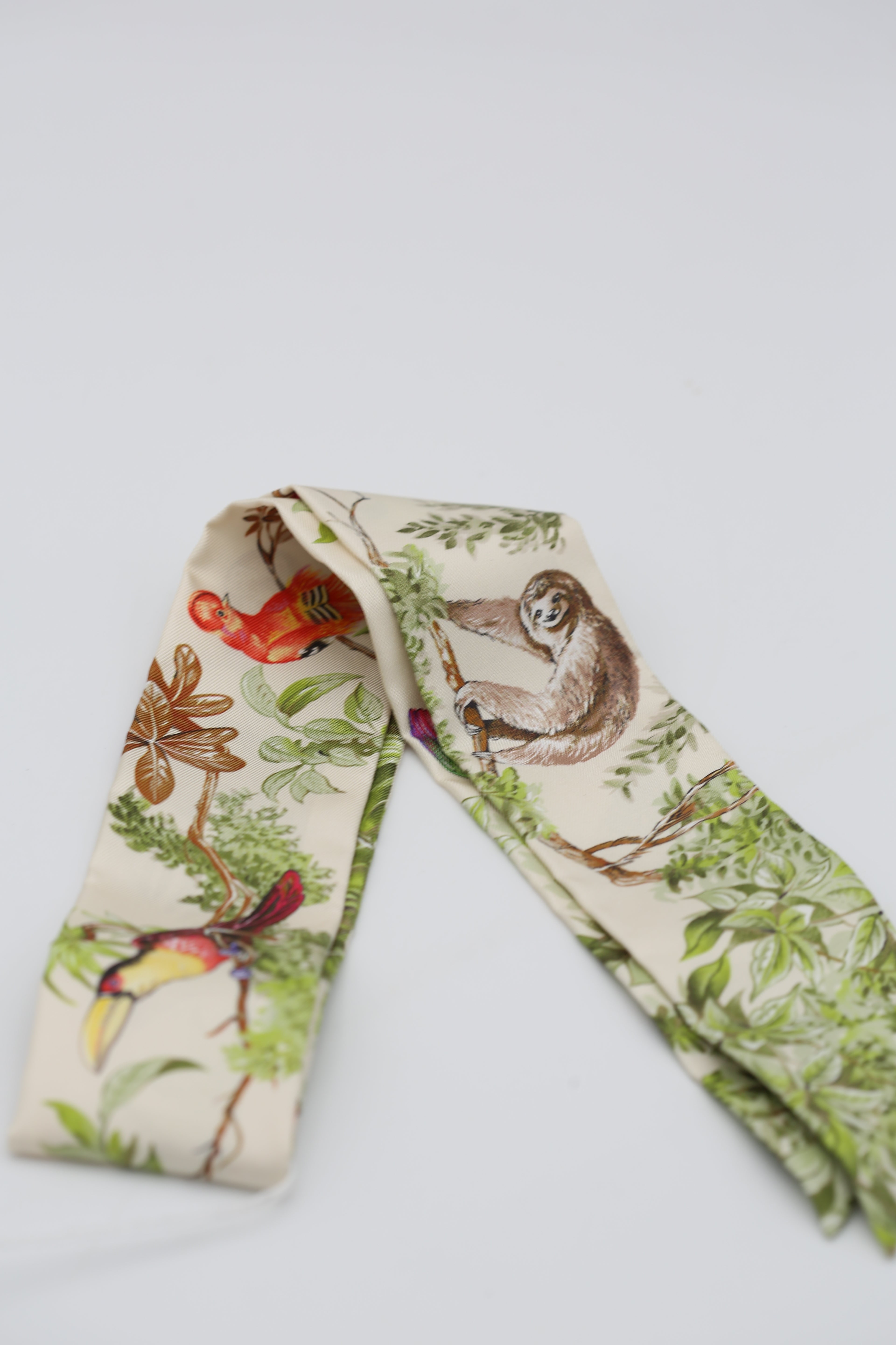 HERMÈS TWILLY BEIGE & GREEN