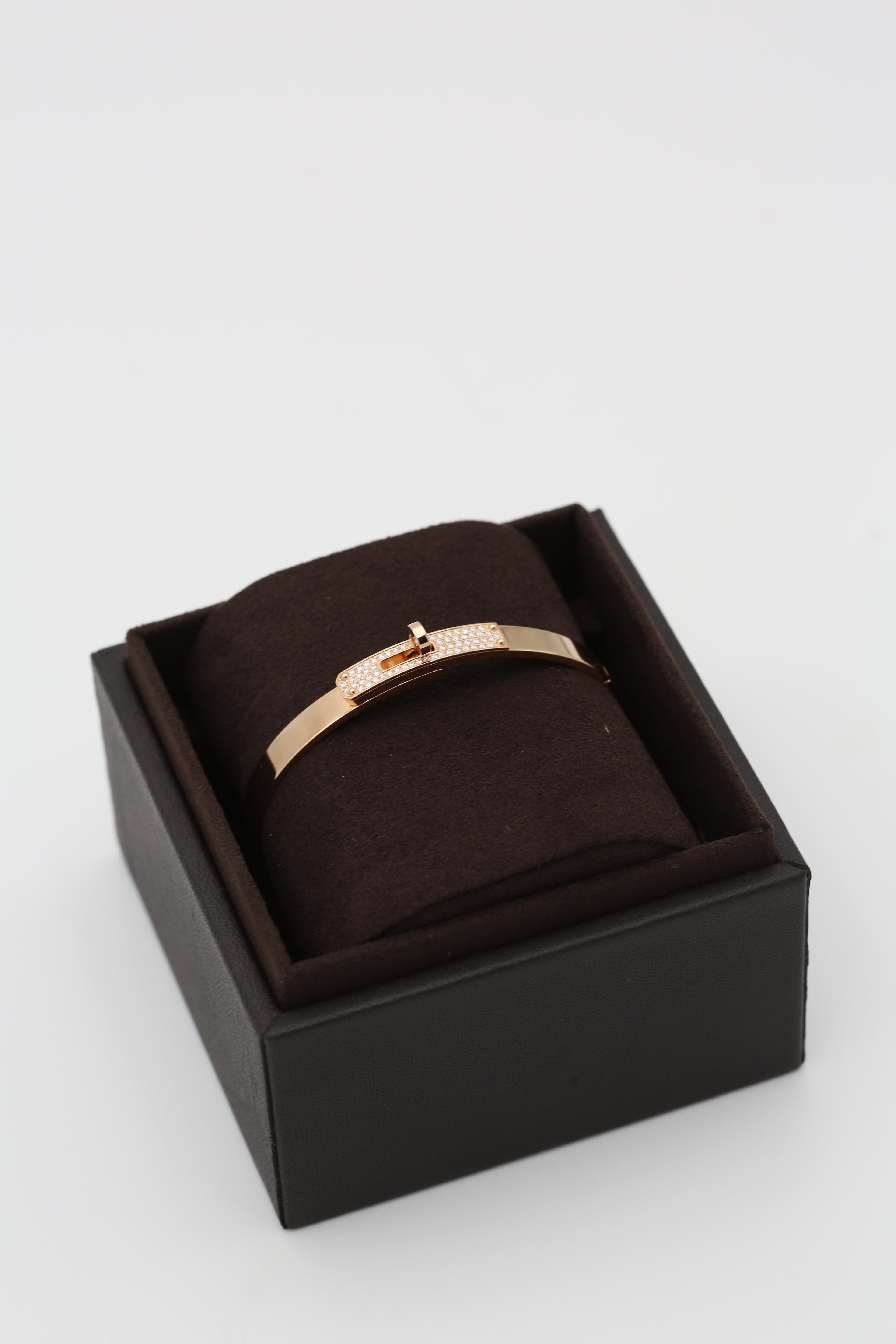HERMÈS KELLY BRACELET ROSE GOLD WITH DIAMONDS