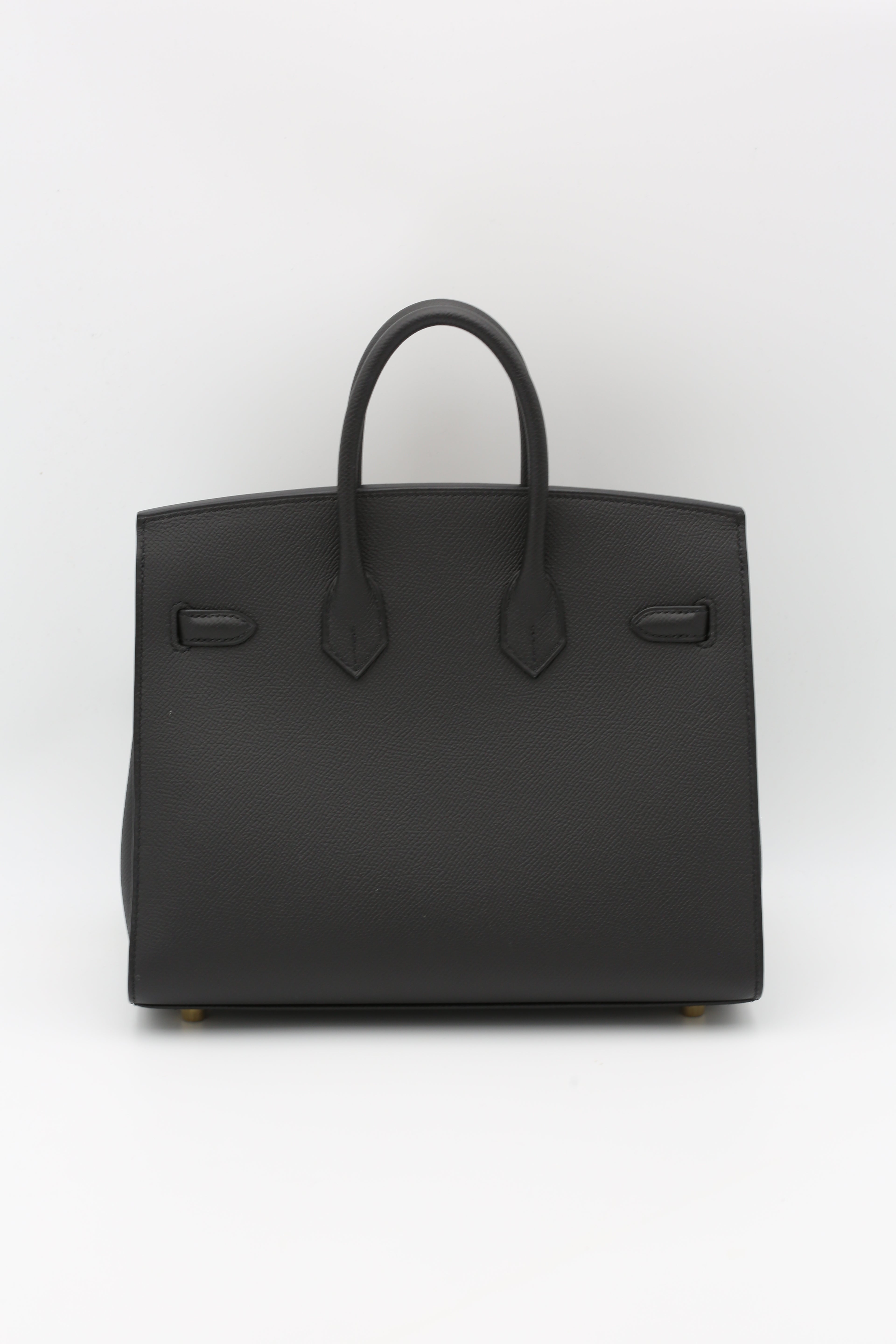 HERMÈS BIRKIN25 BLACK EPSOM SELLIER GOLD HARDWARE Z STAMP