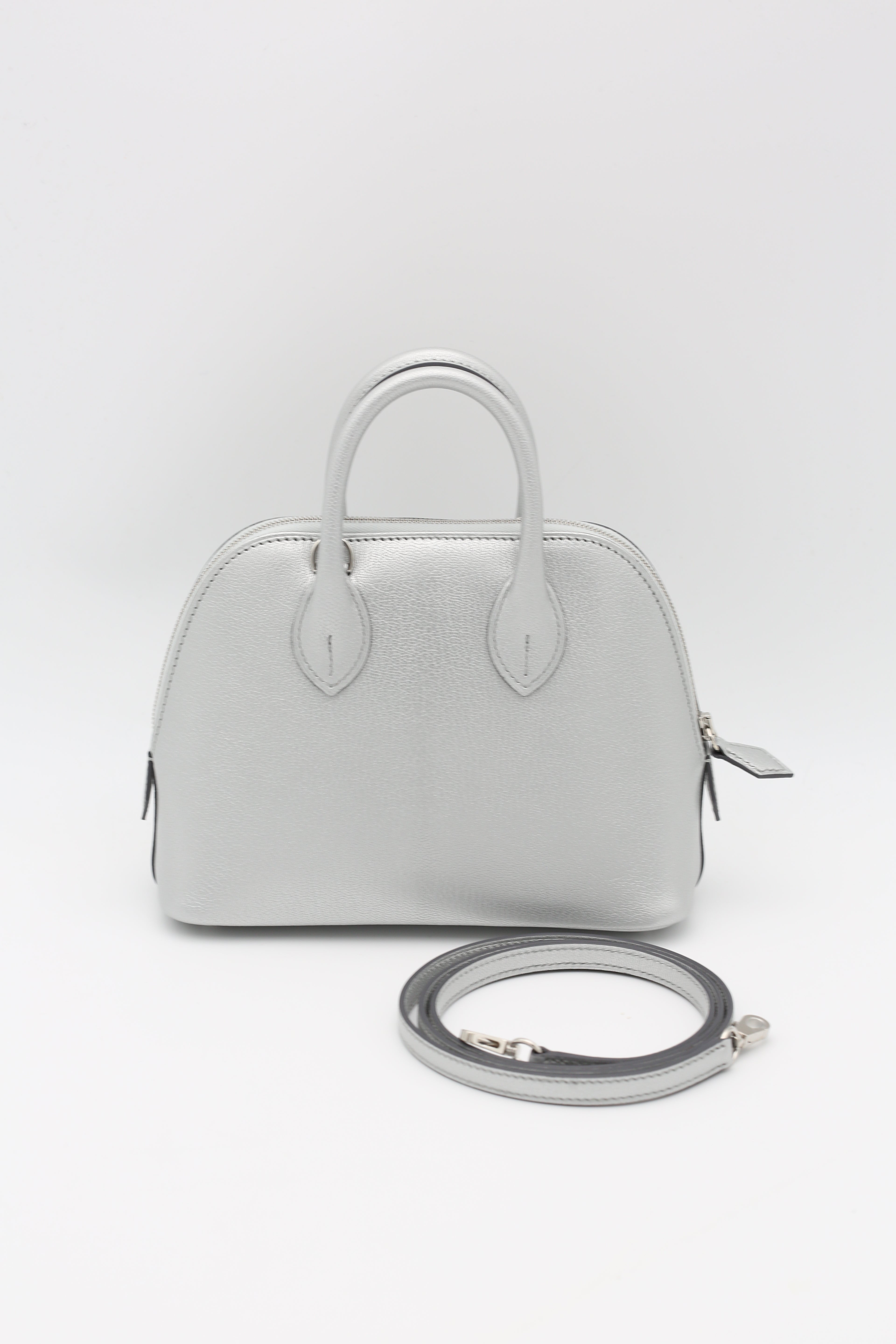 HERMÈS MINI BOLIDE SILVER K STAMP