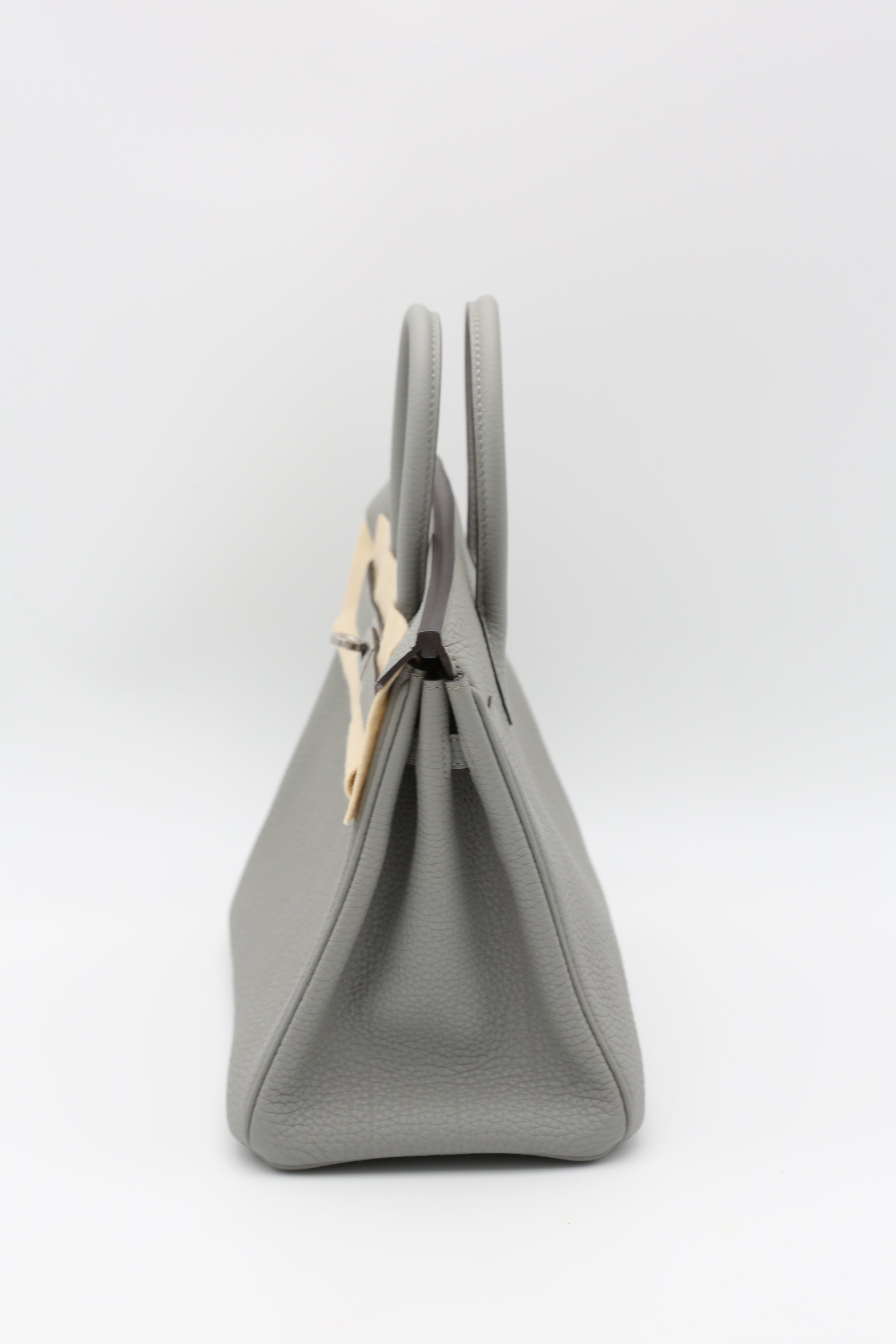 HERMÈS BIRKIN25 GRIS MOUETTE TOGO SILVER HARDWARE X STAMP