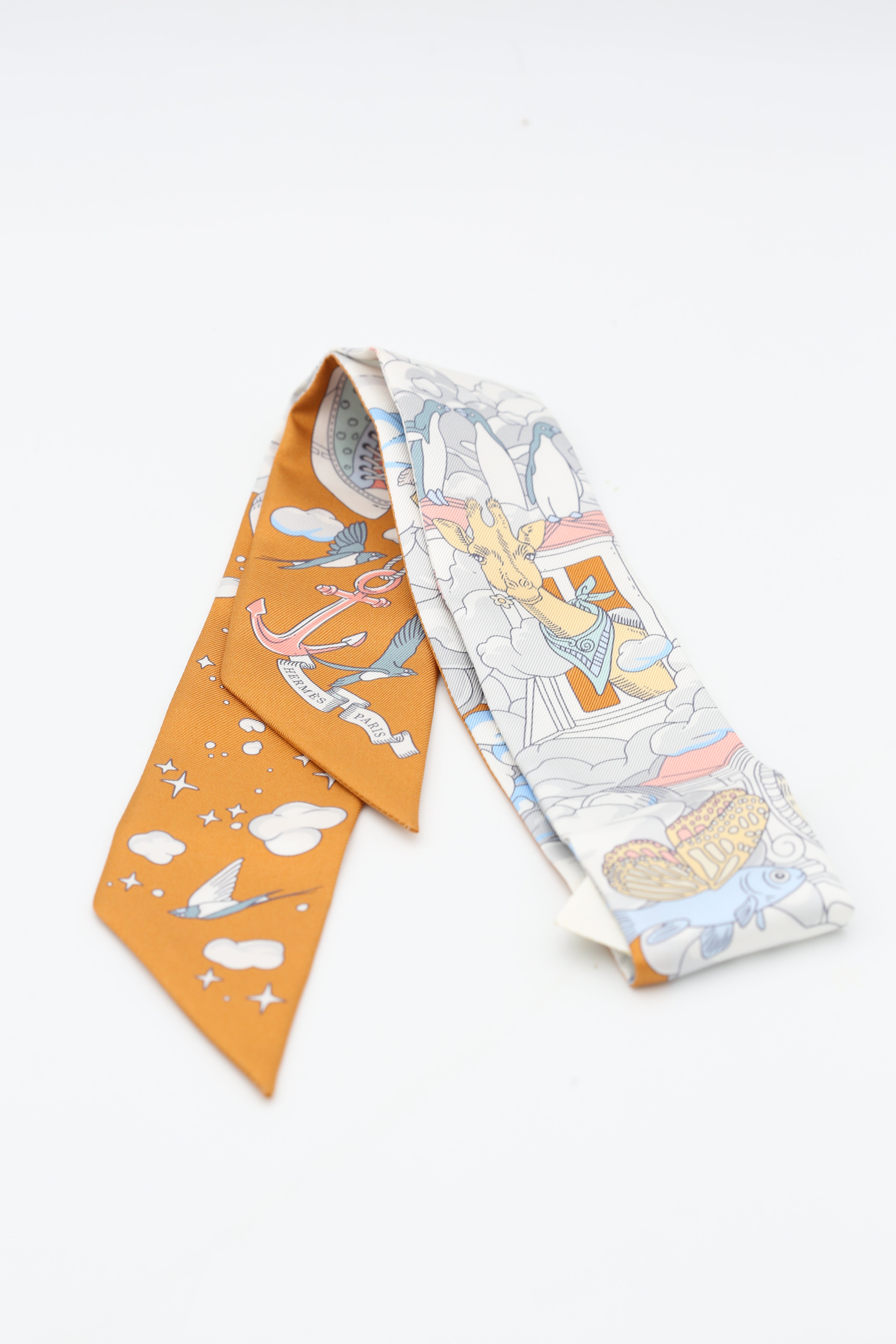 HERMÈS TWILLY WHITE & YELLOW