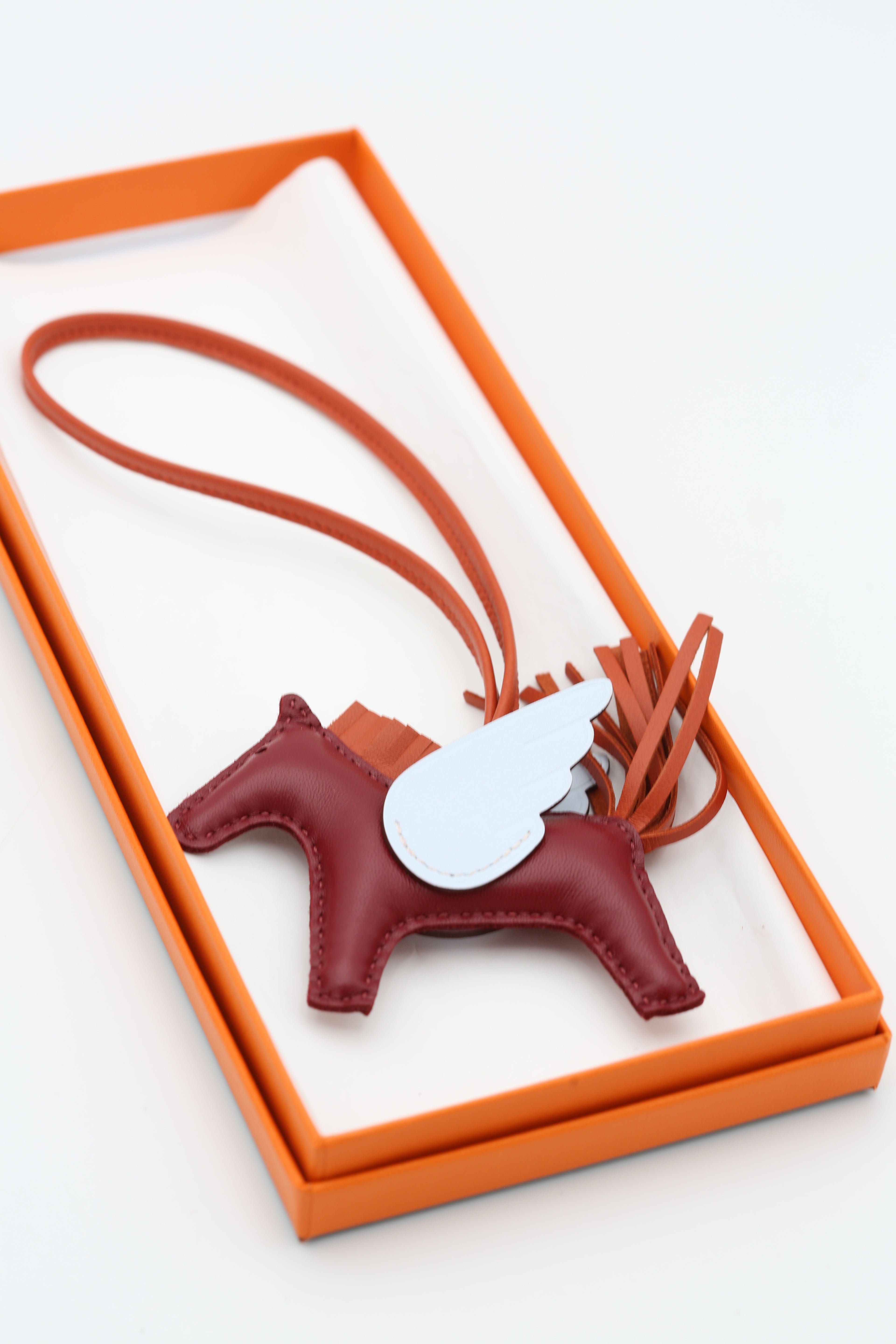 HERMÈS PEGASE PM CHARM RED & BLUE