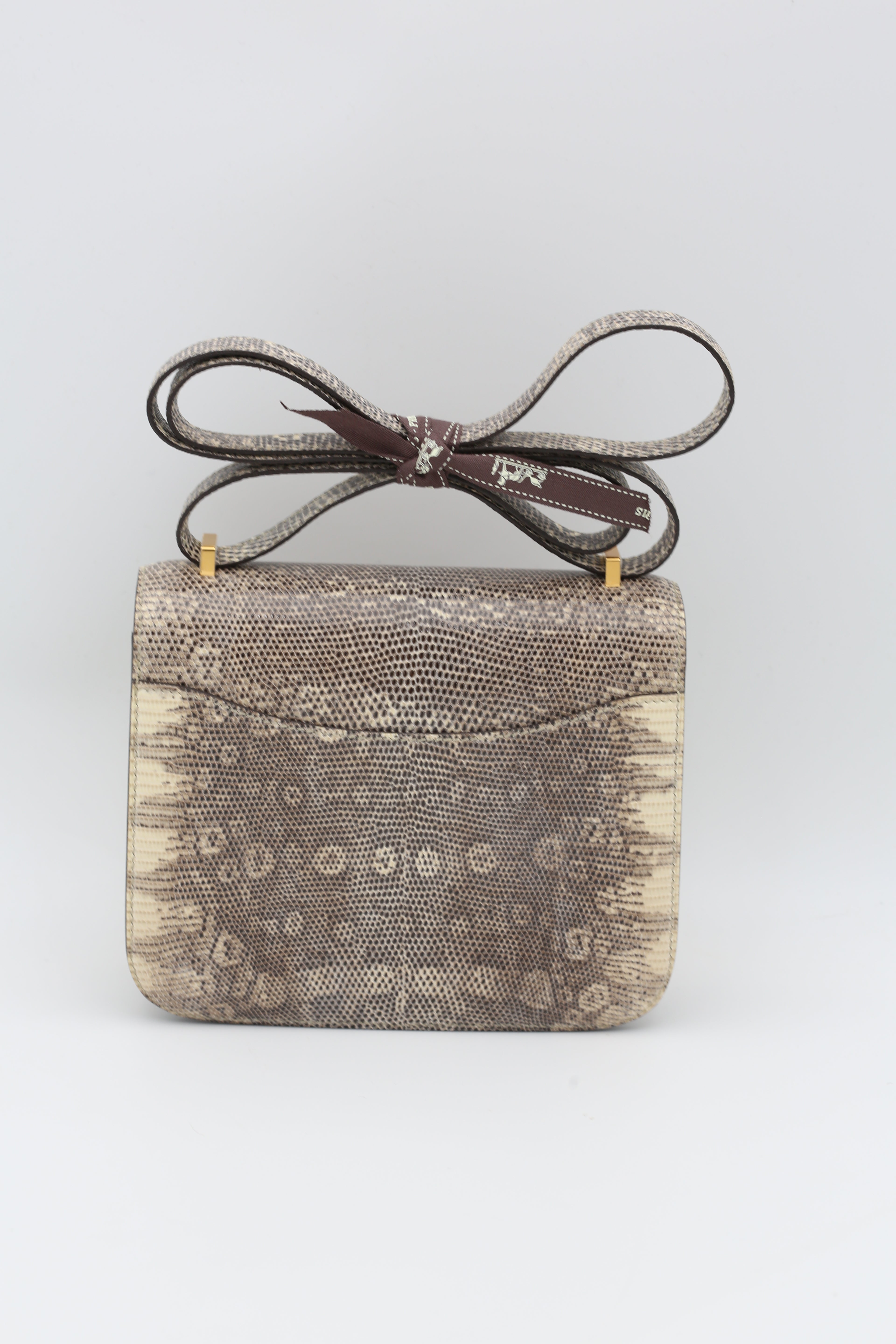 HERMÈS CONSTANCE18 LIZARD GOLD HARDWARE U STAMP