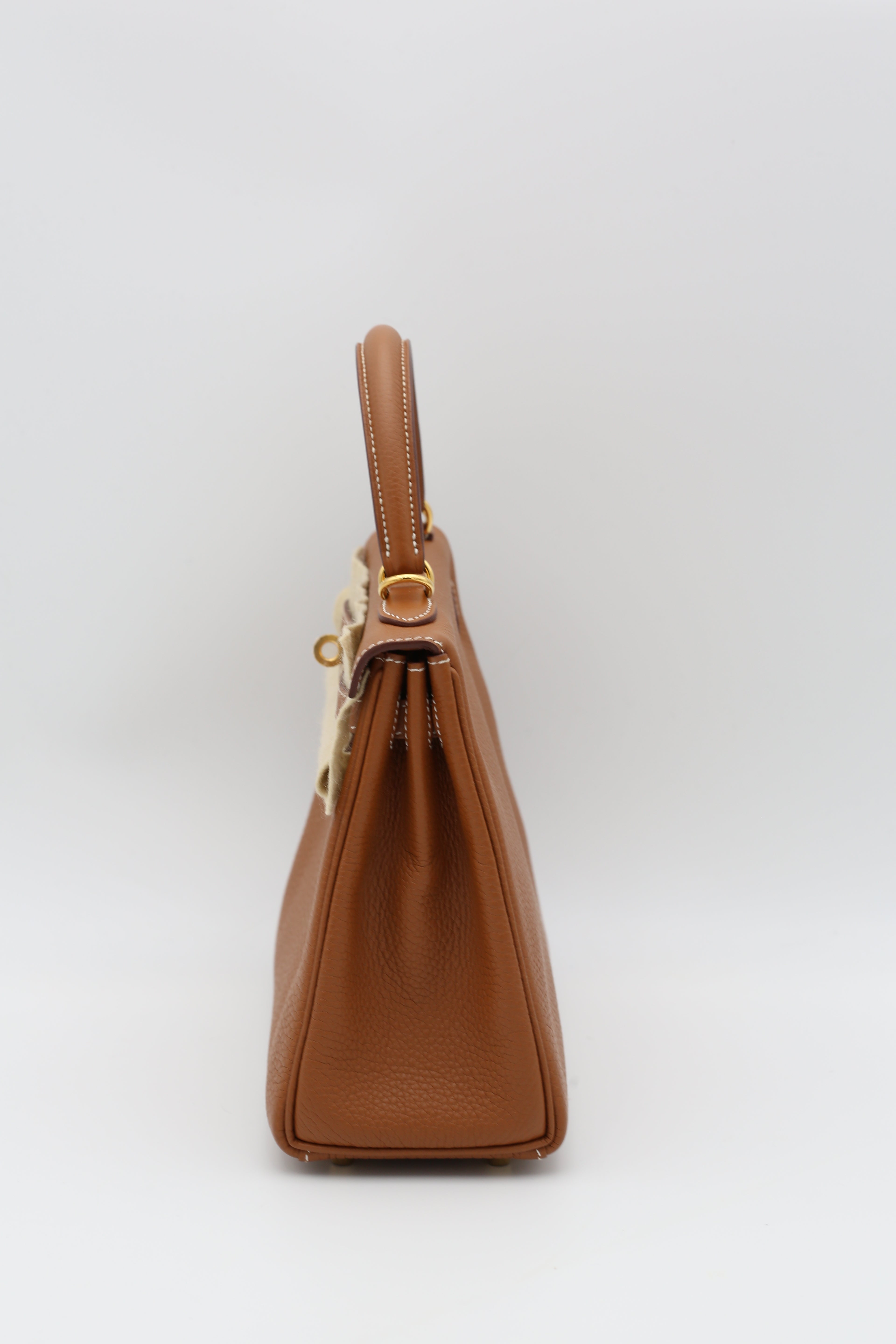 HERMÈS KELLY25 GOLD TOGO GOLD HARDWARE Z STAMP