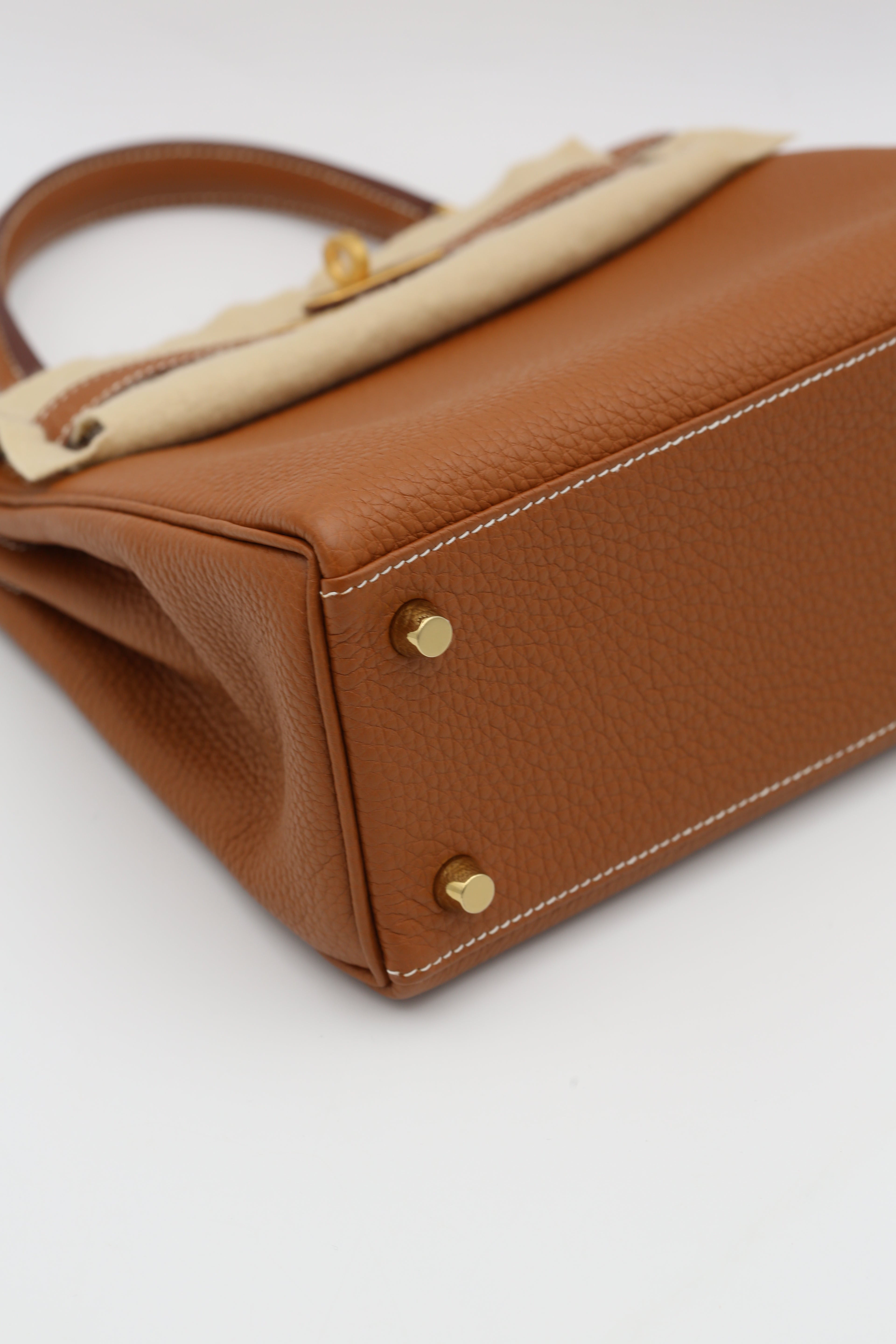 HERMÈS KELLY25 GOLD TOGO GOLD HARDWARE Z STAMP