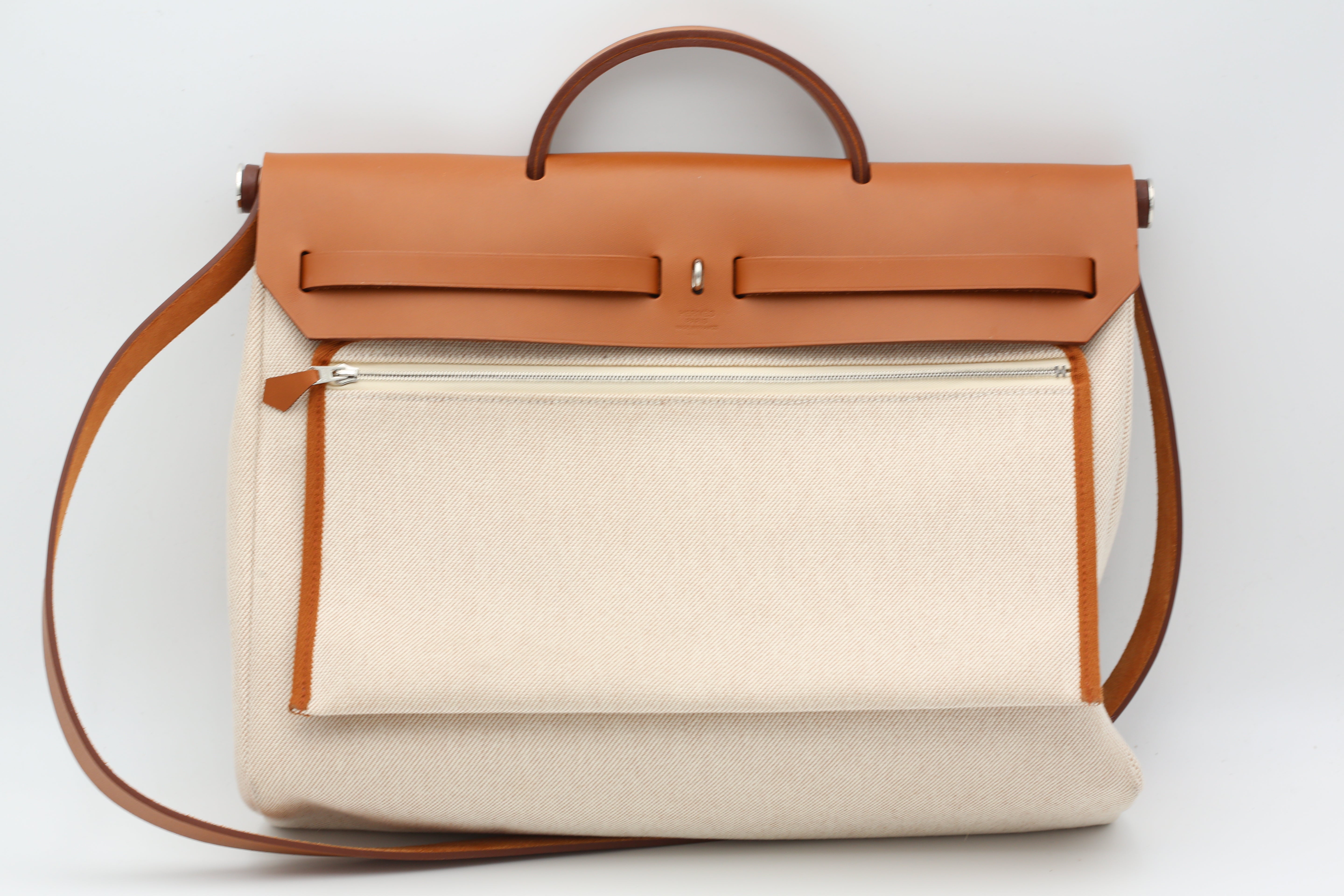 HERMÈS HERBAG39 BEIGE B STAMP