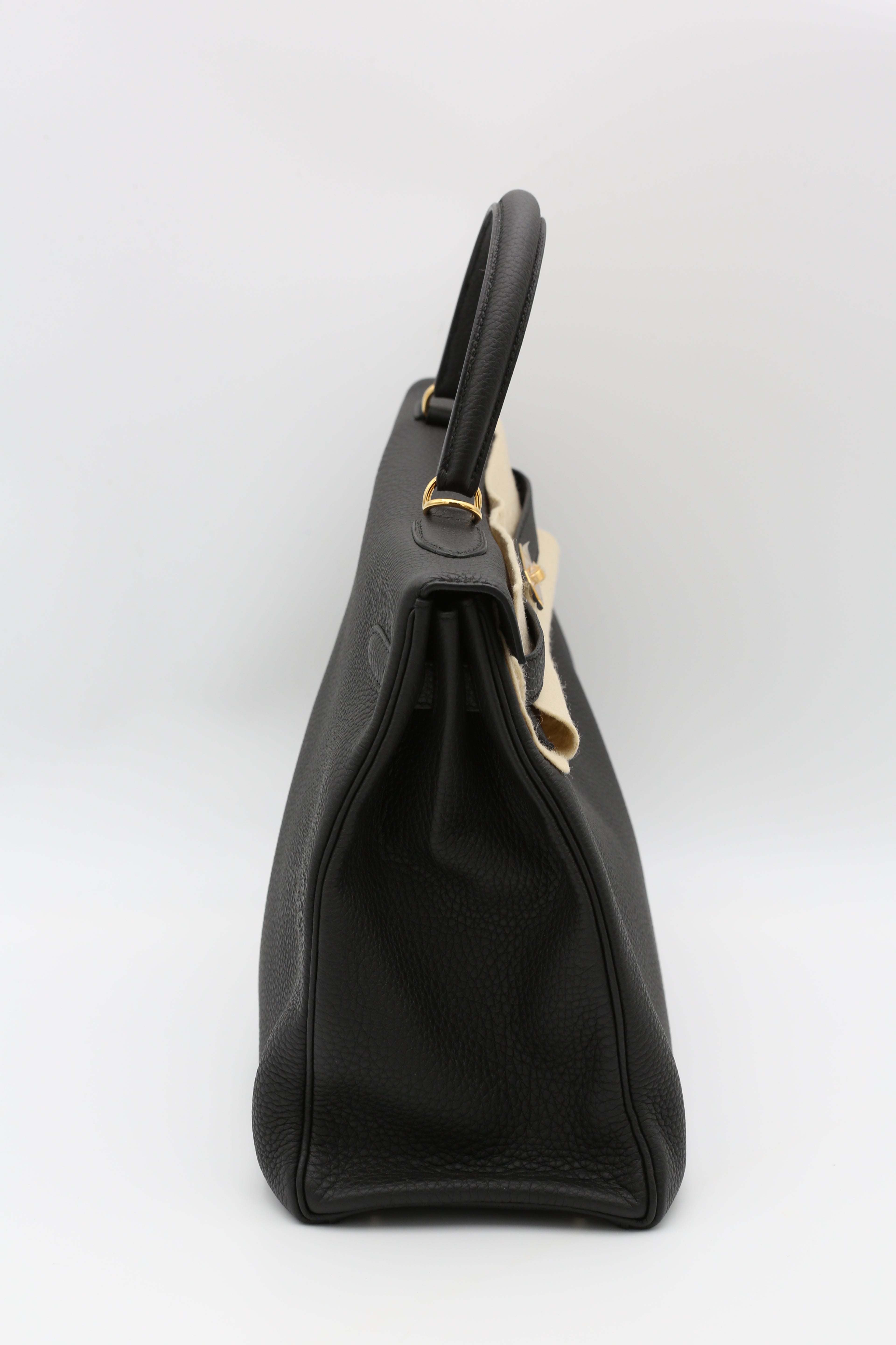 HERMÈS KELLY35 NOIR TOGO GOLD HARDWARE X STAMP