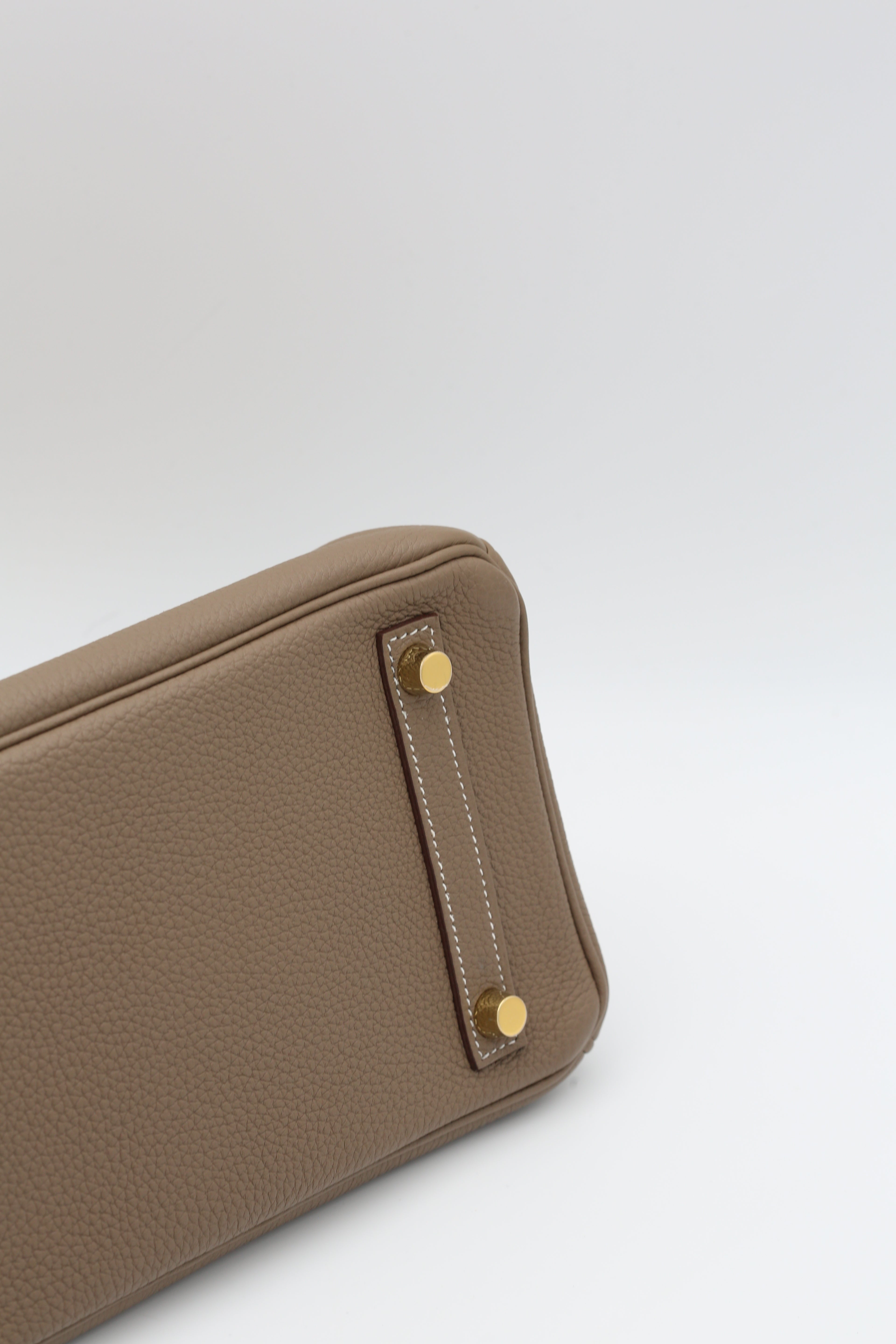 HERMÈS BIRKIN25 ETOUPE TOGO GOLD HARDWARE Z STAMP