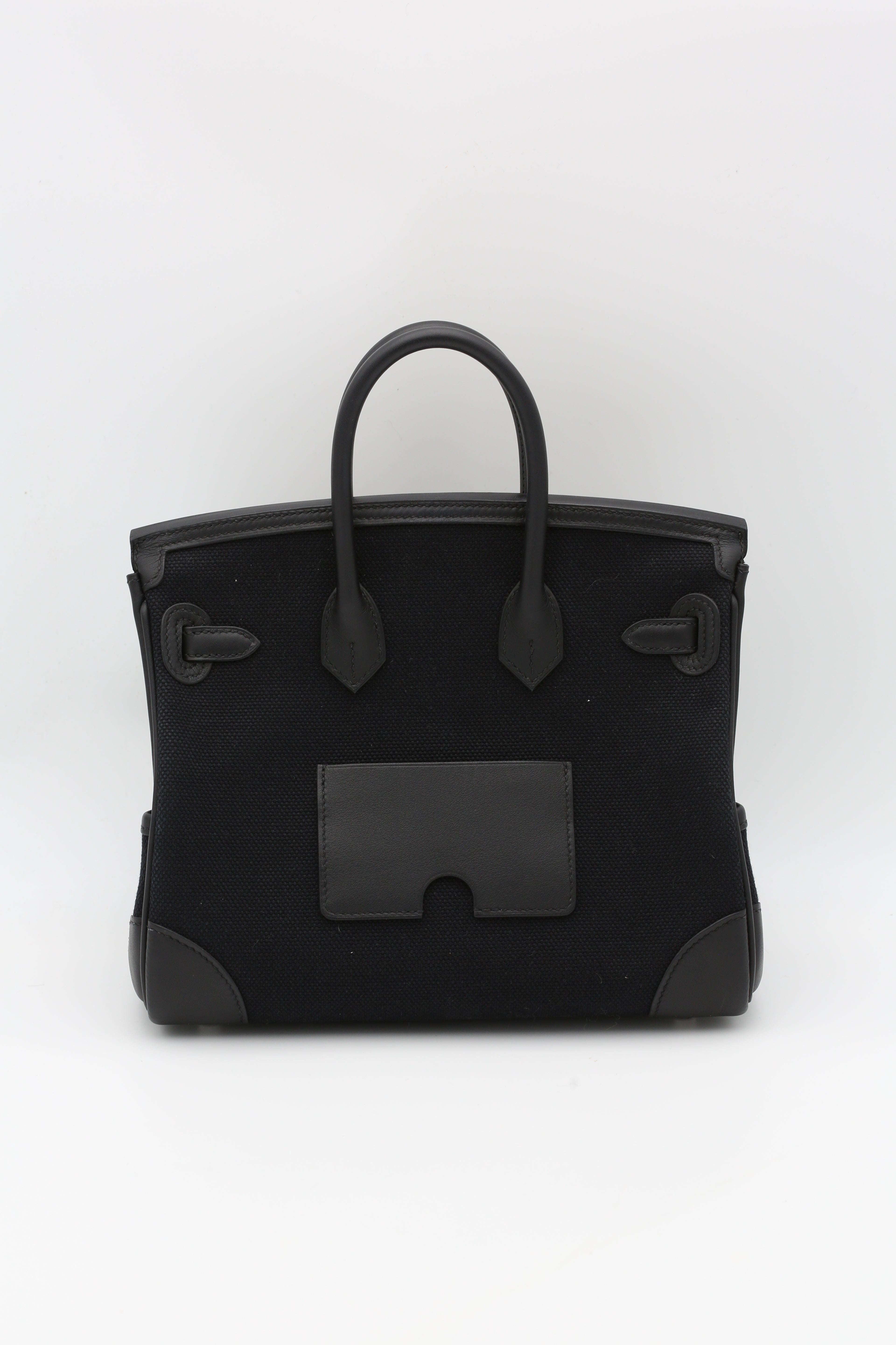 HERMÈS BIRKIN25 CARGO BLACK SILVER HARDWARE U STAMP