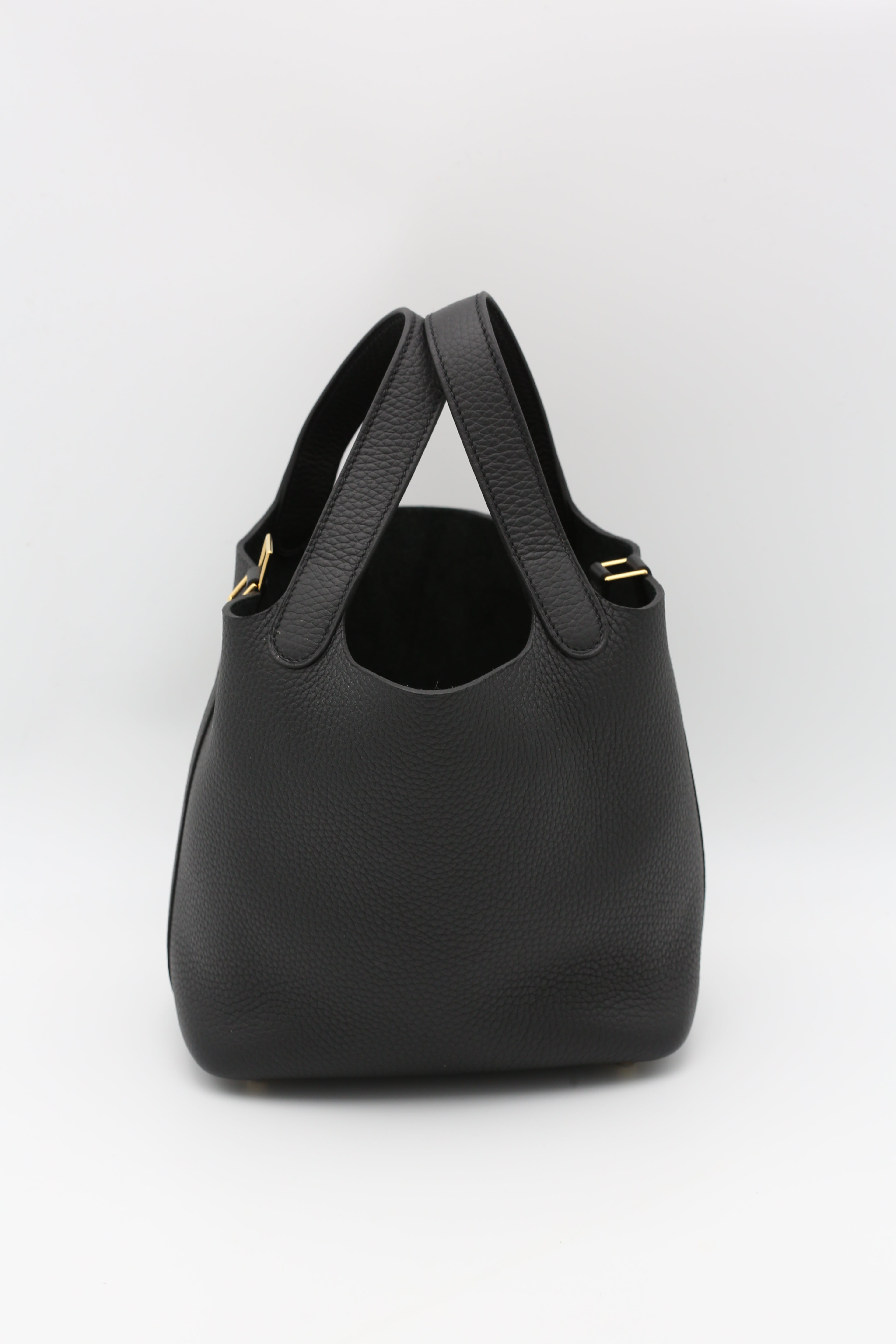 HERMÈS PICOTIN18 NOIR TC GOLD HARDWARE G STAMP