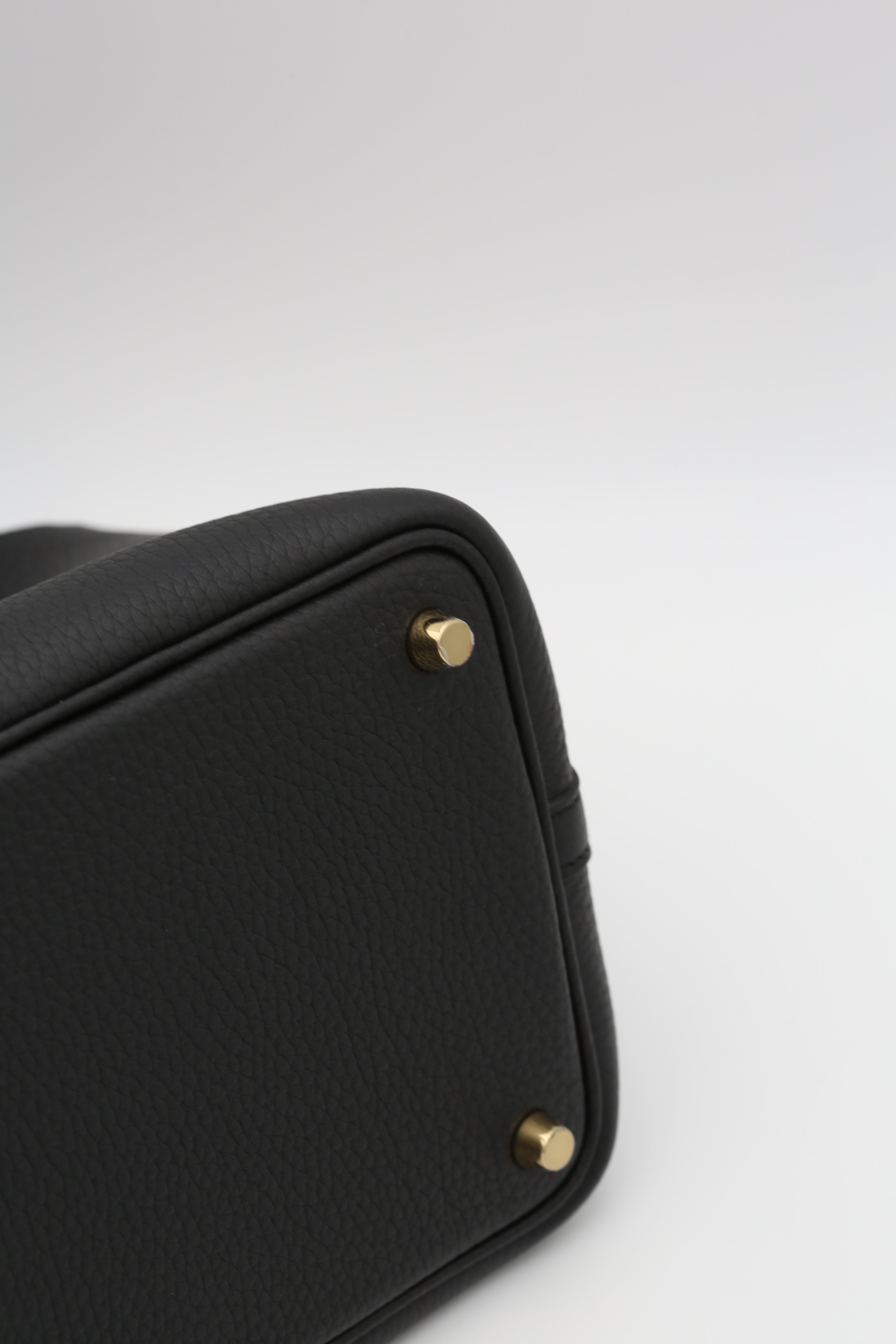 HERMÈS PICOTIN18 NOIR TC GOLD HARDWARE G STAMP