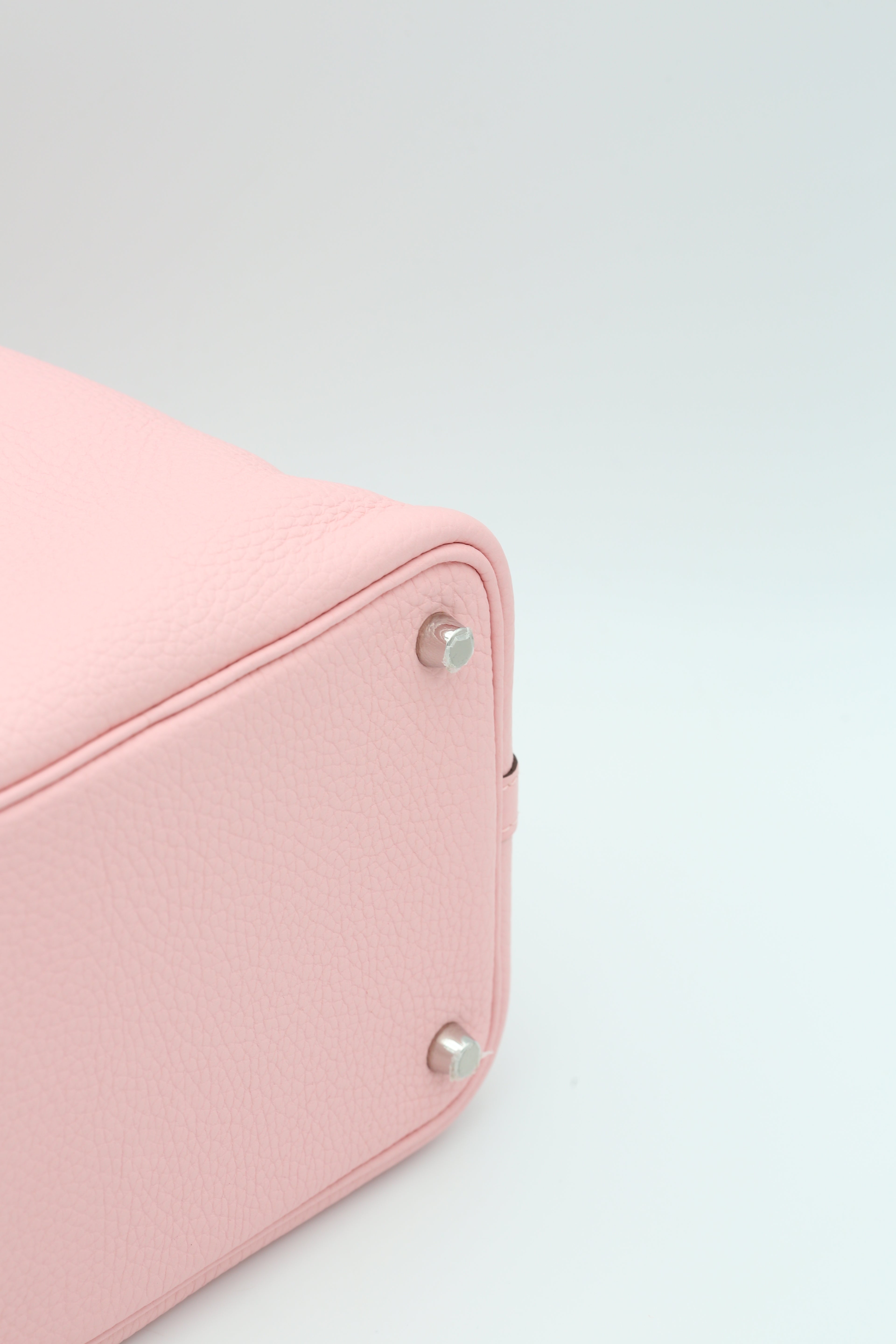 HERMÈS PICOTIN18 ROSE SAKURA SILVER HARDWARE B STAMP
