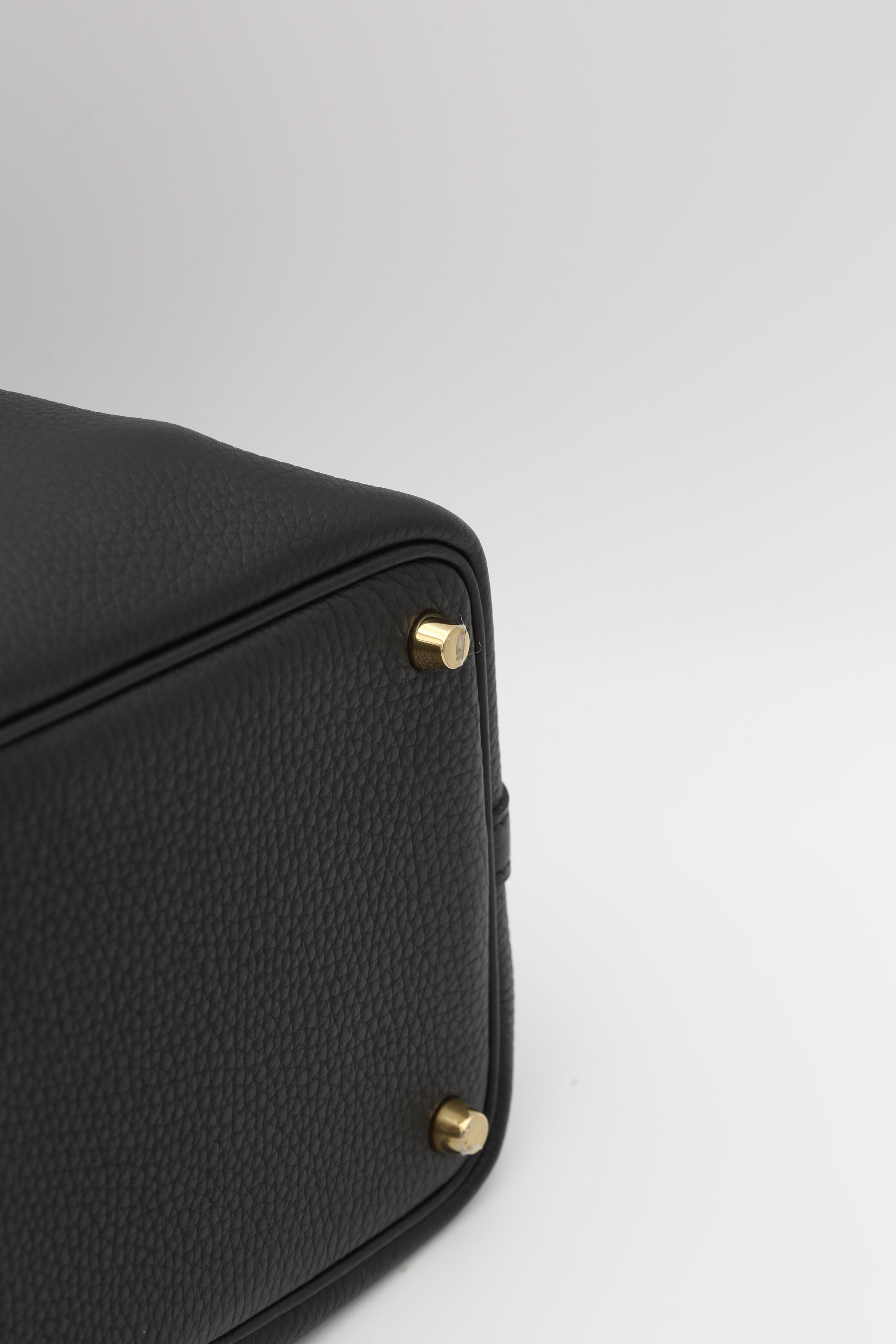 HERMÈS PICOTIN18 NOIR TC GOLD HARDWARE K STAMP