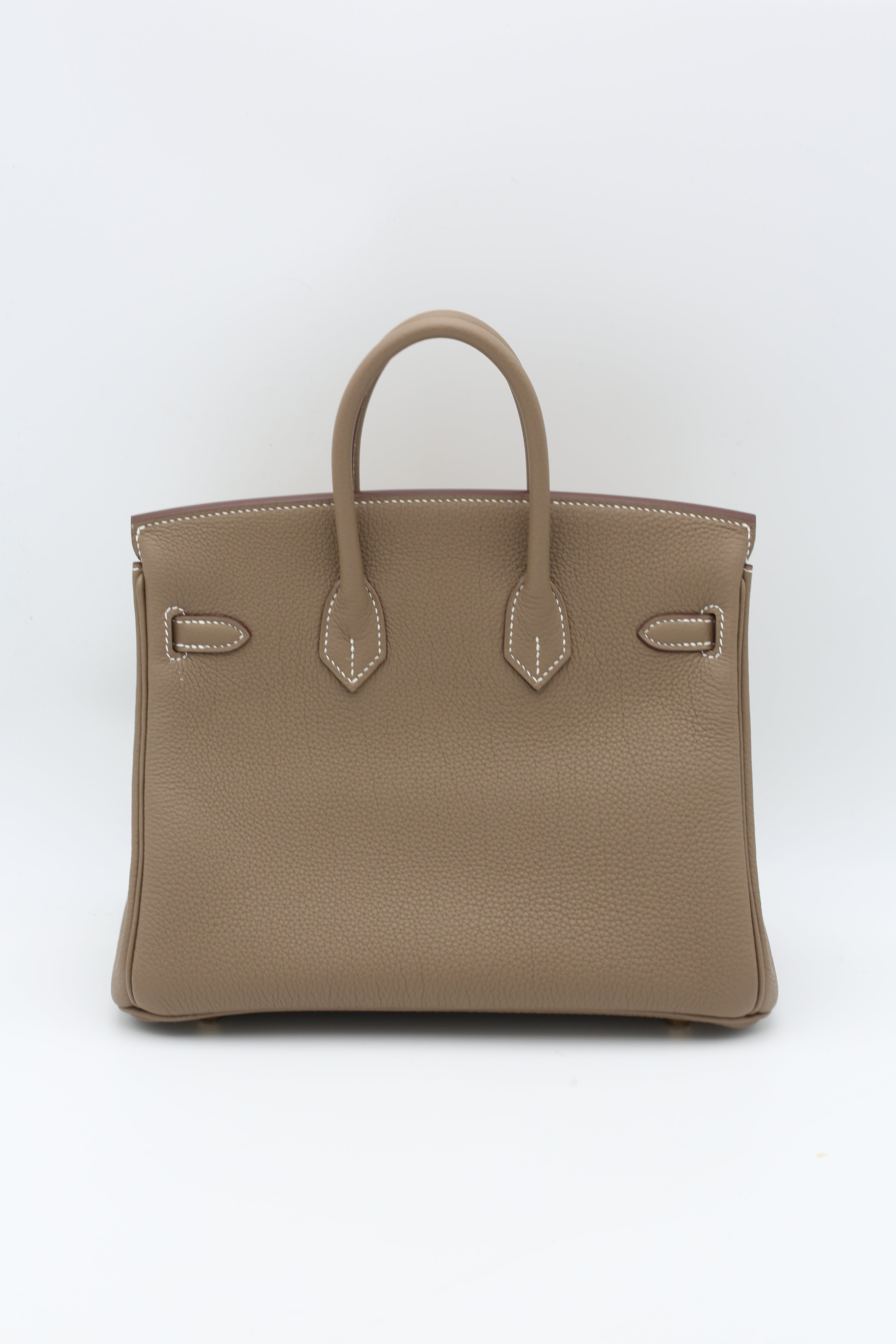 HERMÈS BIRKIN25 ETOUPE TOGO GOLD HARDWARE W STAMP