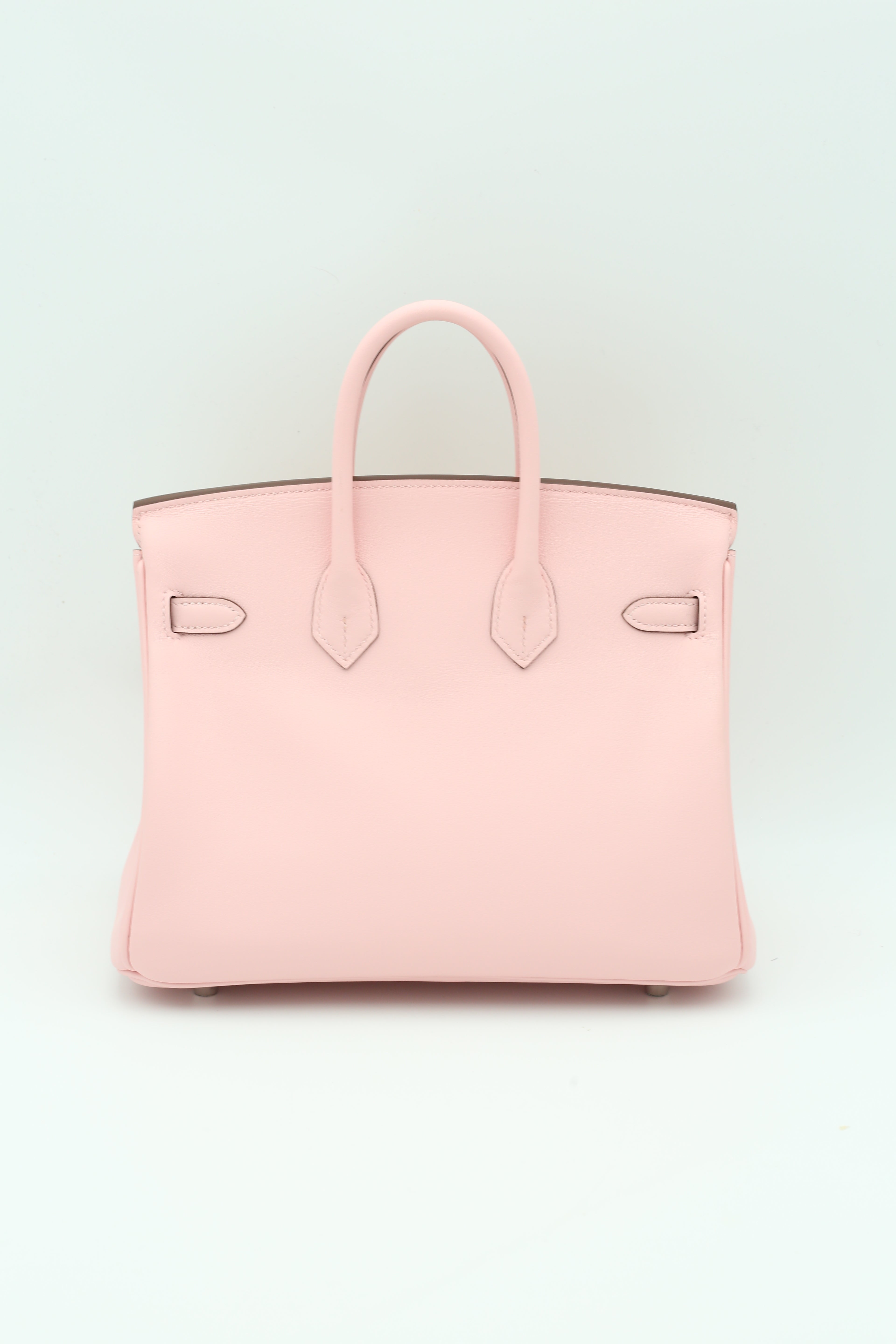 HERMÈS BIRKIN25 ROSE SAKURA SWIFT SILVER HARDWARE G STAMP