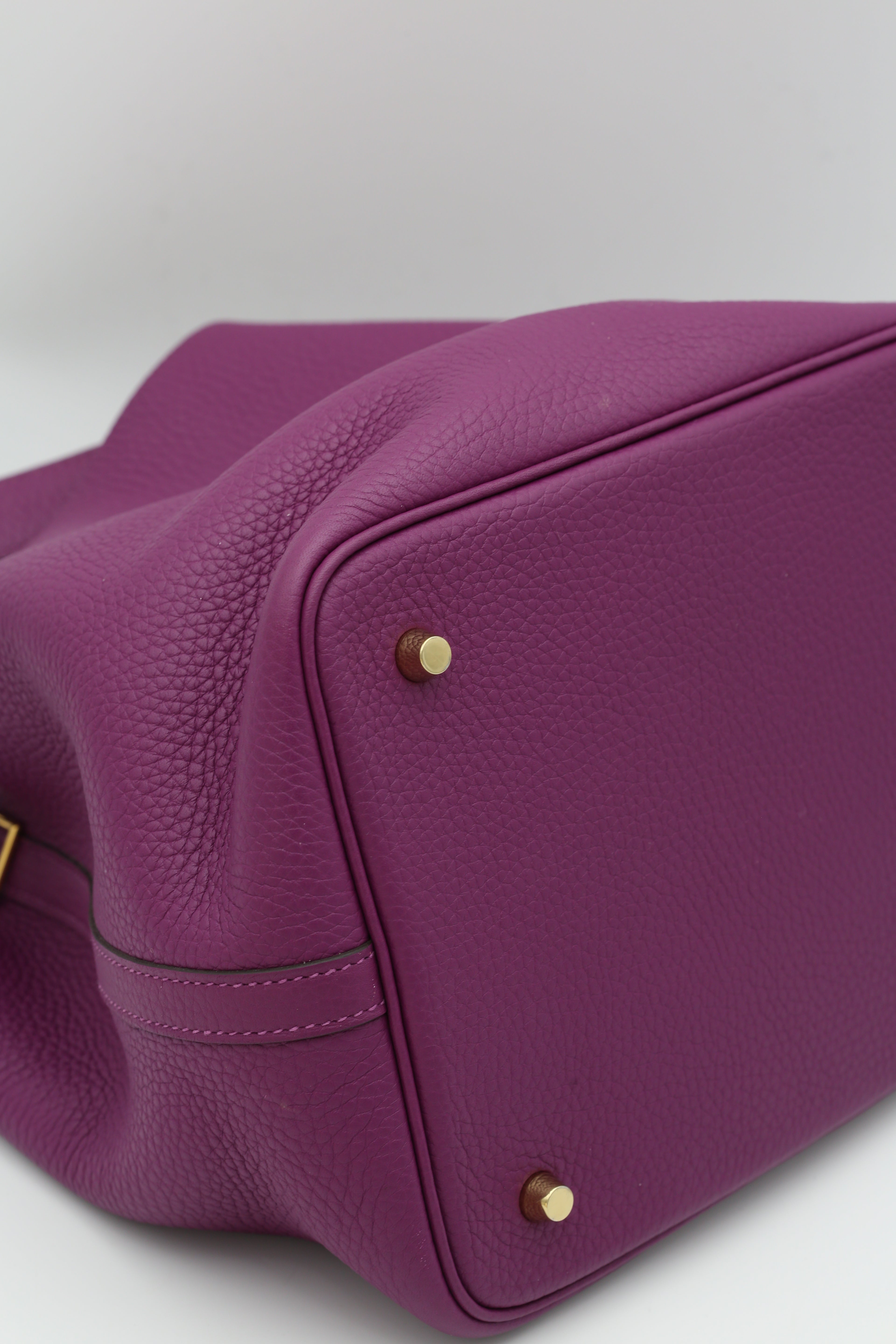 HERMÈS PICOTIN22 ANEMONE TC GOLD HARDWARE Z STAMP
