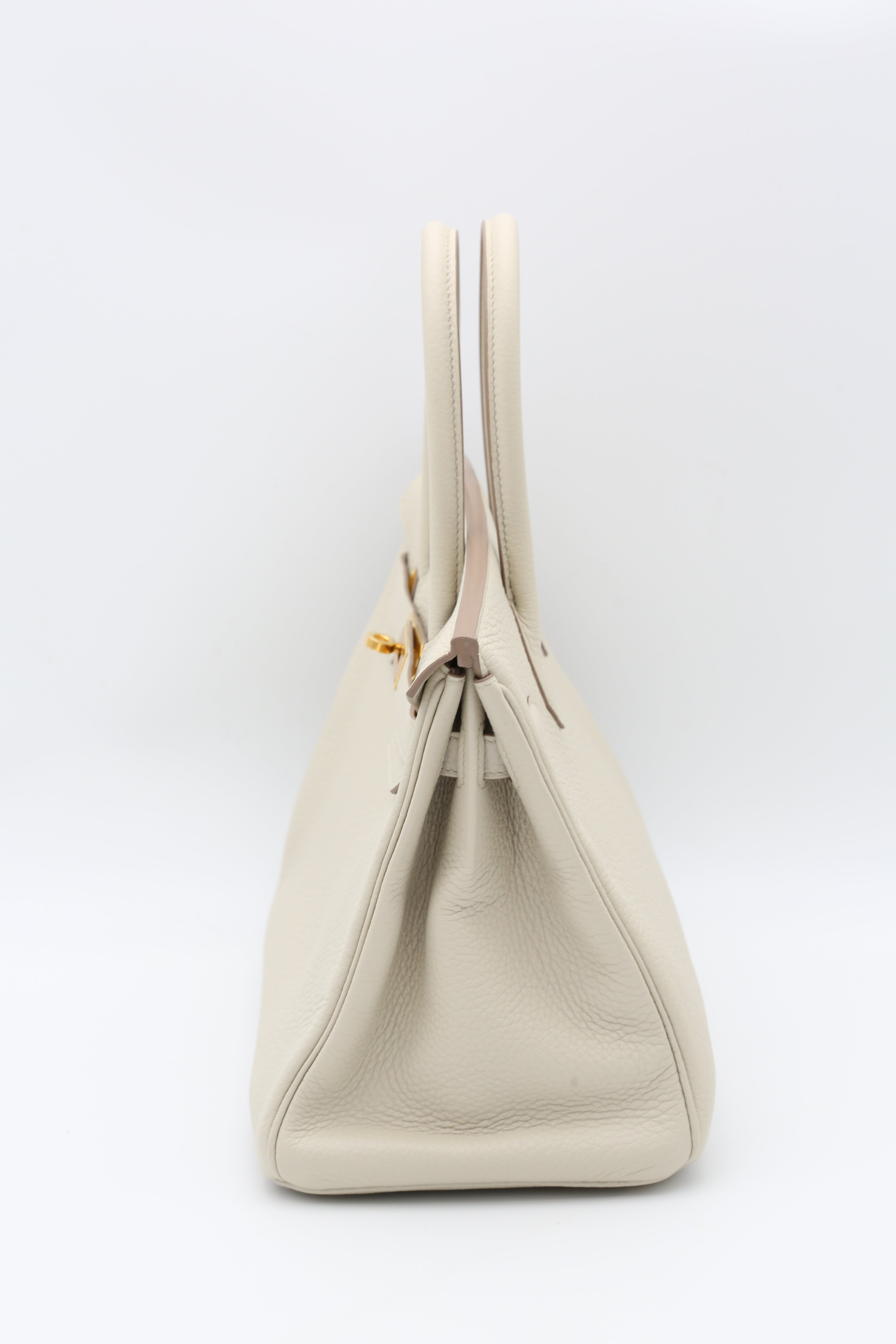 HERMÈS BIRKIN30 8L BETON TOGO GOLD HARDWARE U STAMP